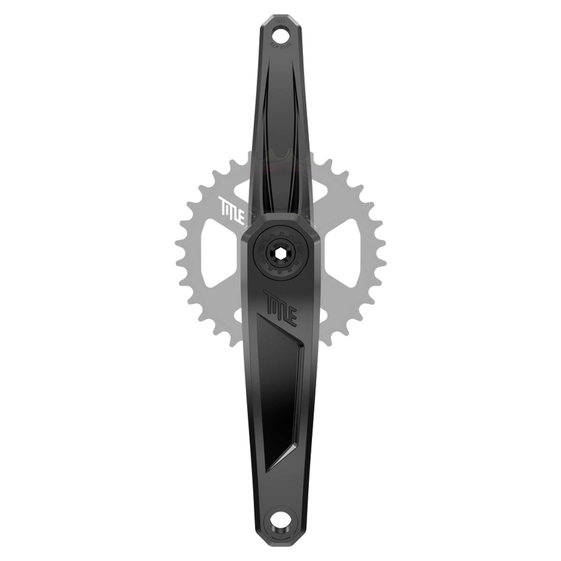 Title CR1 Crankset - 68-73mm and BB86-92 - 28.99mm DUB - SRAM Direct Mount - 165mm - Black - Spindle - 145mm For Dub BB (DH) - Image 1