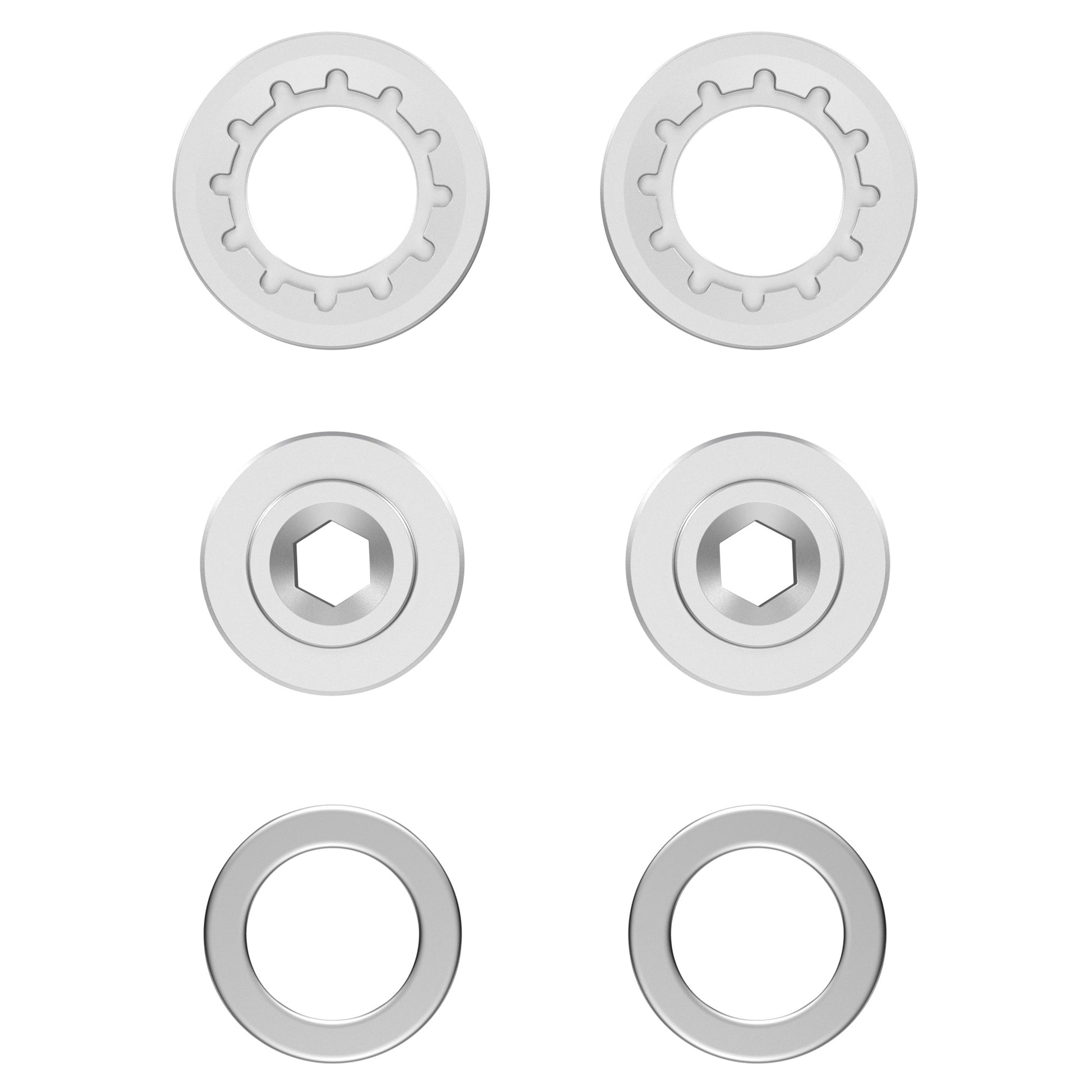 Title CR1 Small Parts Kit - Crank Parts - Chrome - Image 1