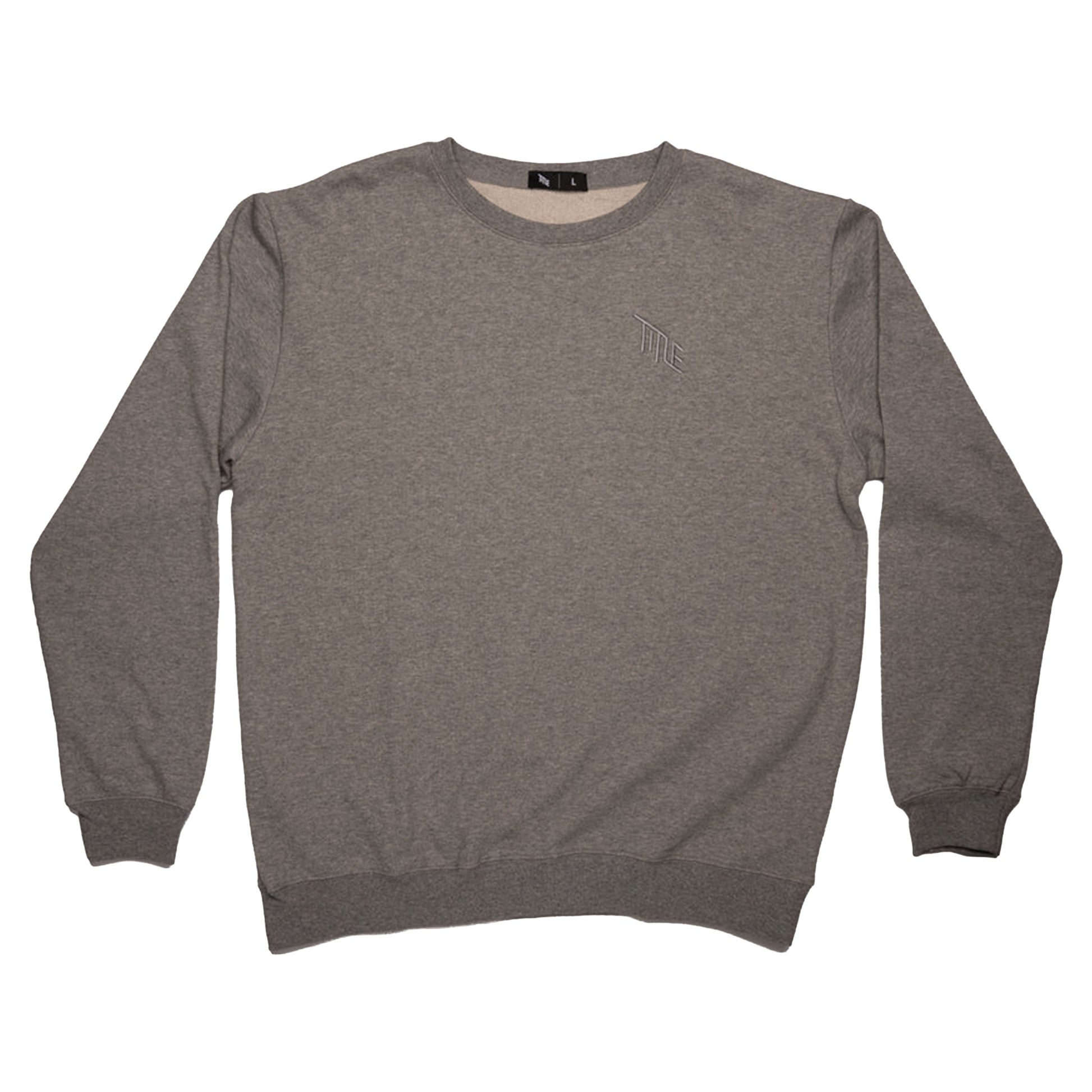 Title Crewneck Sweater - M - Heather Grey - Image 1