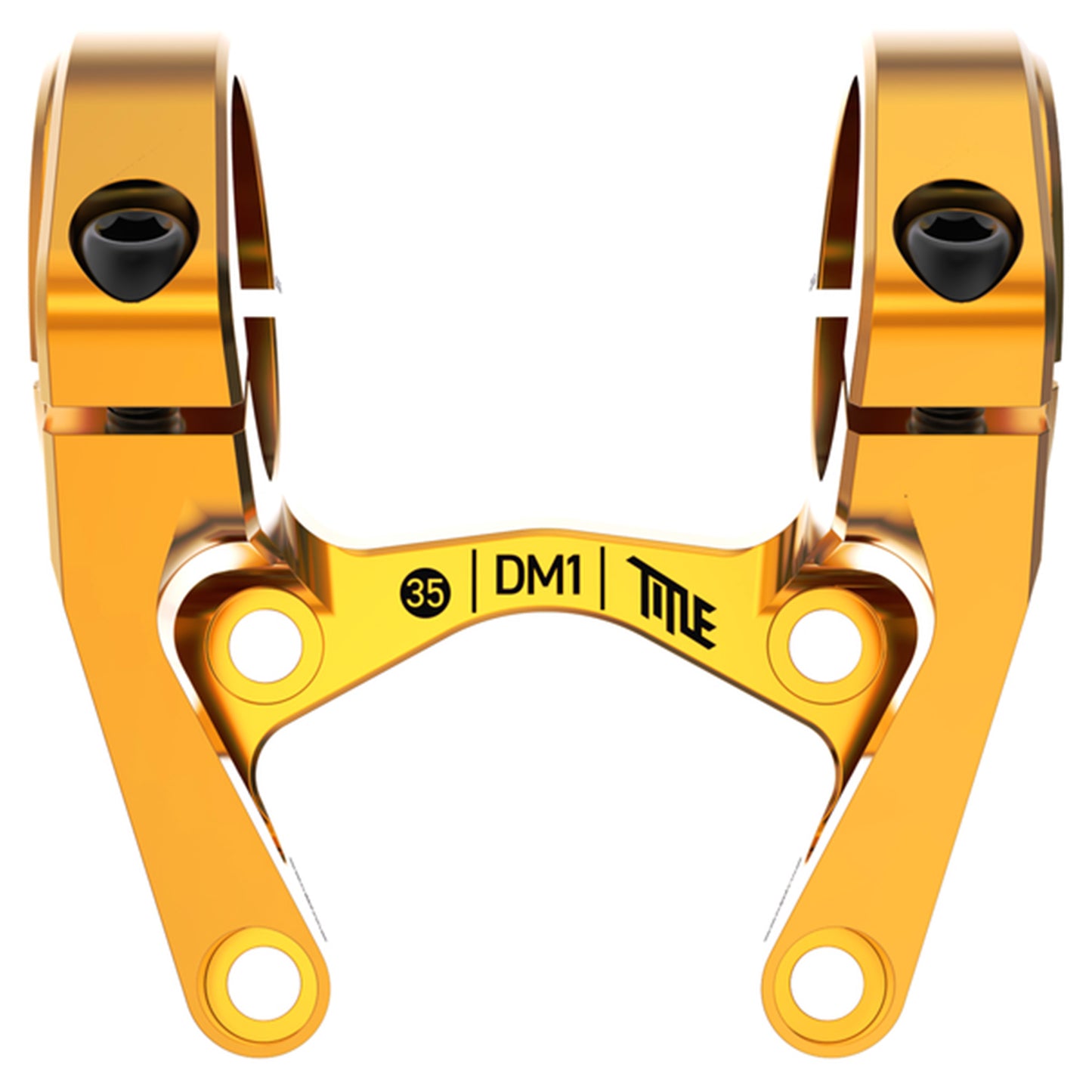 Title DM1 Stem - Direct Mount Steerer - 35mm - 46mm - 0 Degree - Gold - Image 1