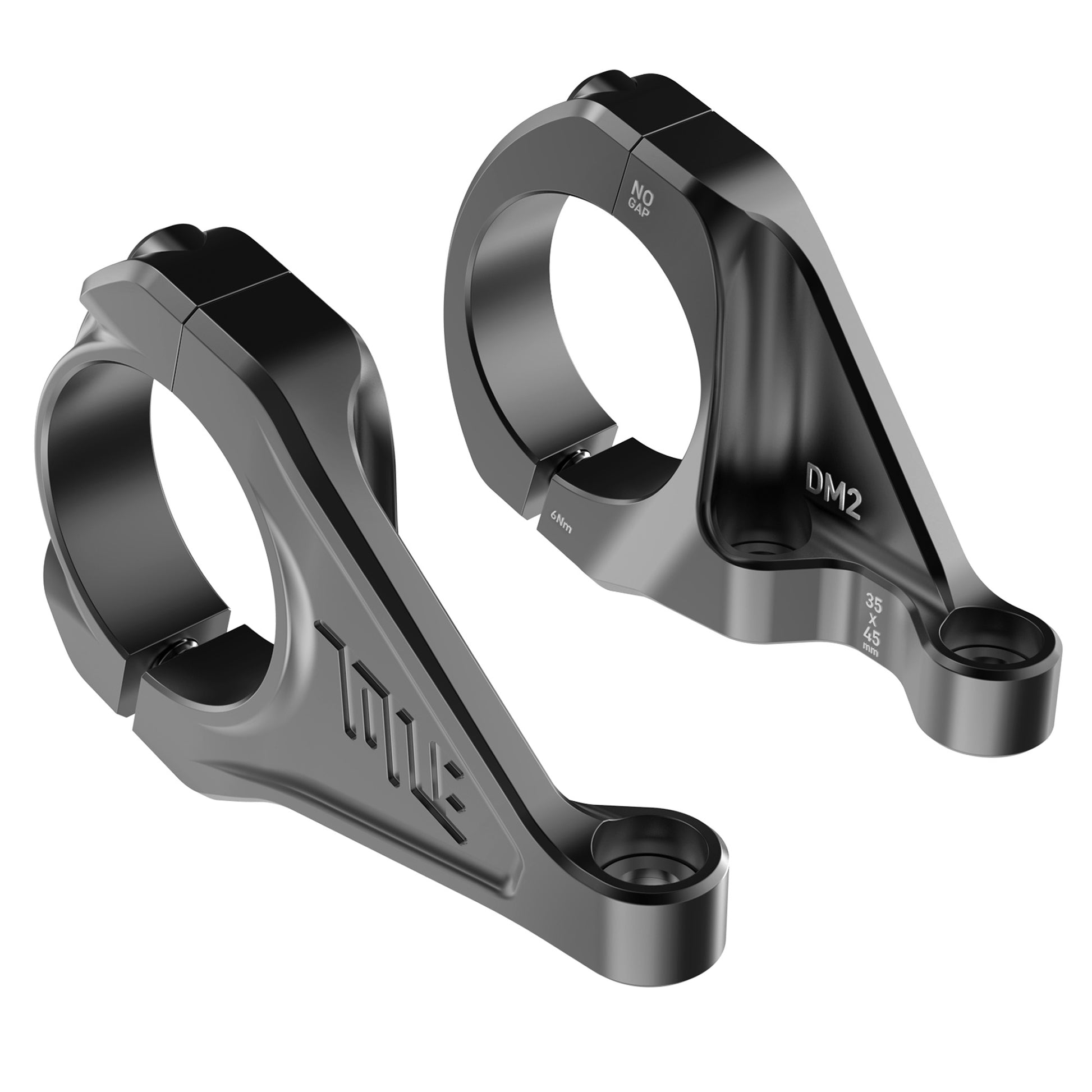 Title DM2 Stem - Direct Mount Steerer - 35mm - 45mm - 0 Degree - Black - Image 1