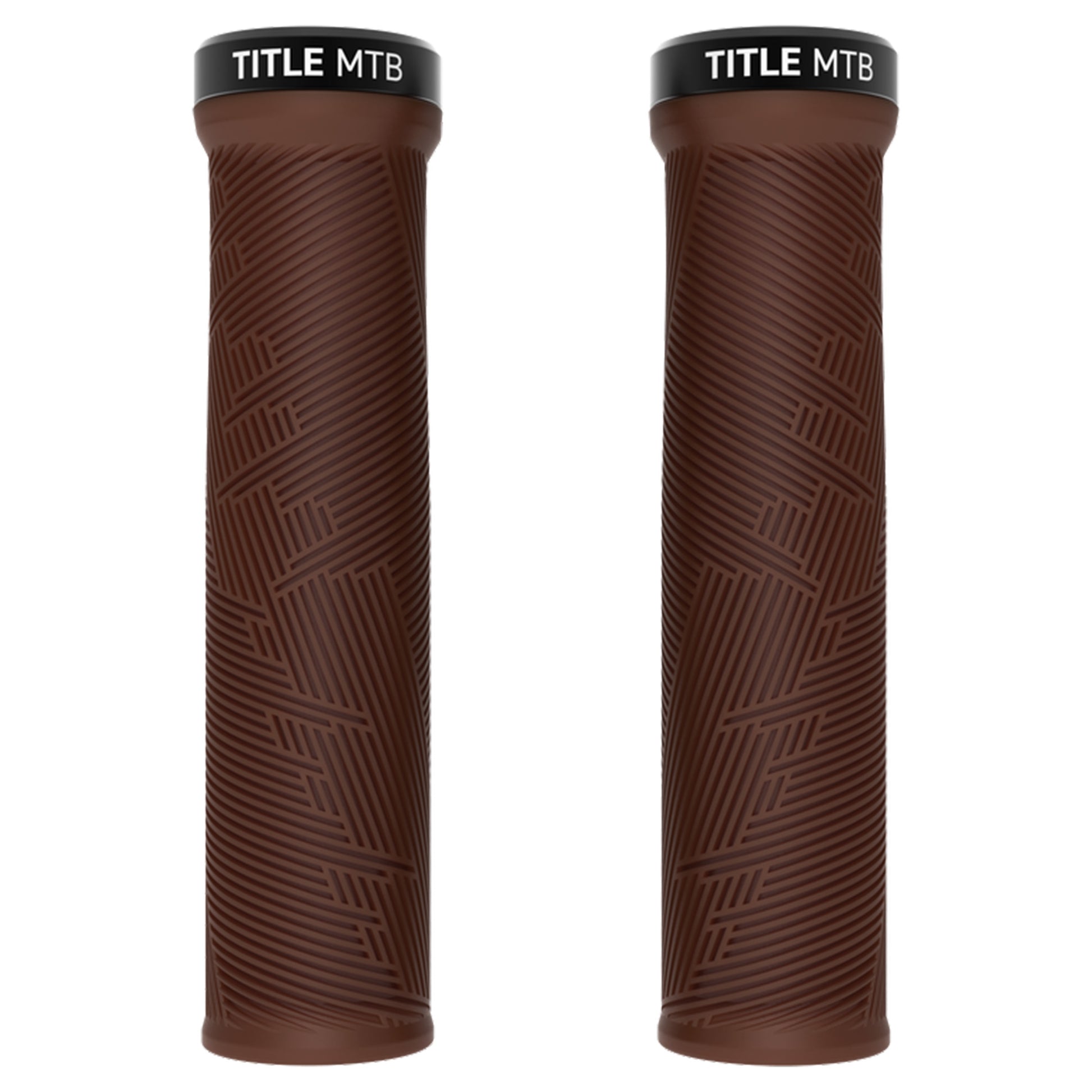 Title Form Lock-On Grips - Dark Brown - Single Lock On Grips - Regular - Image 1
