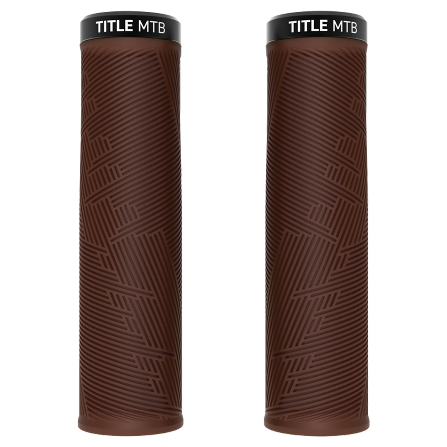 Title Form Lock-On Grips - Dark Brown - Single Lock On Grips - XL - Image 1