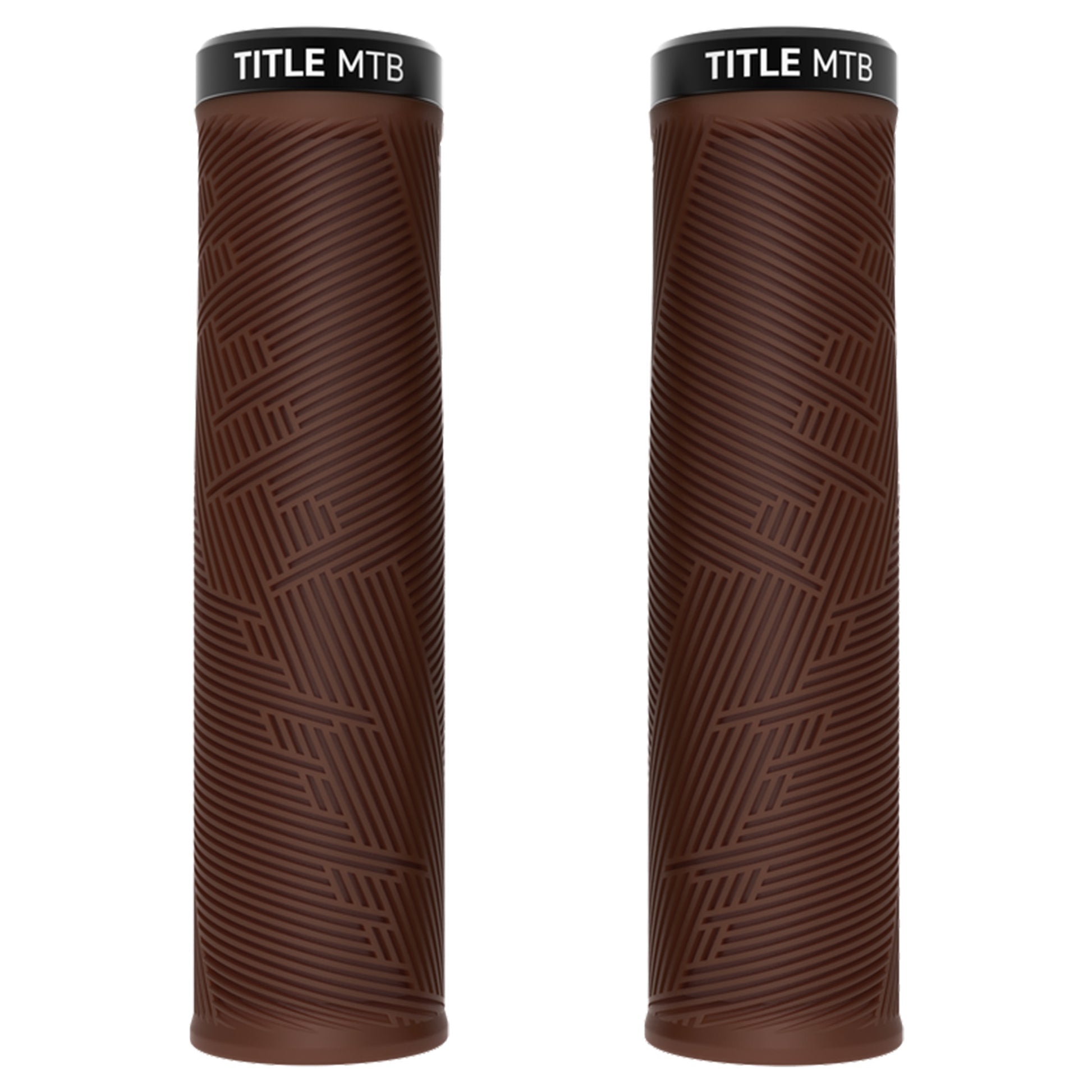 Title Form Lock-On Grips - Dark Brown - Single Lock On Grips - XL - Image 1