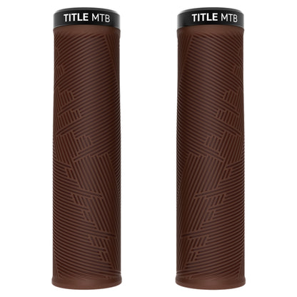 Title Form Lock-On Grips - Dark Brown - Single Lock On Grips - XL - Image 1