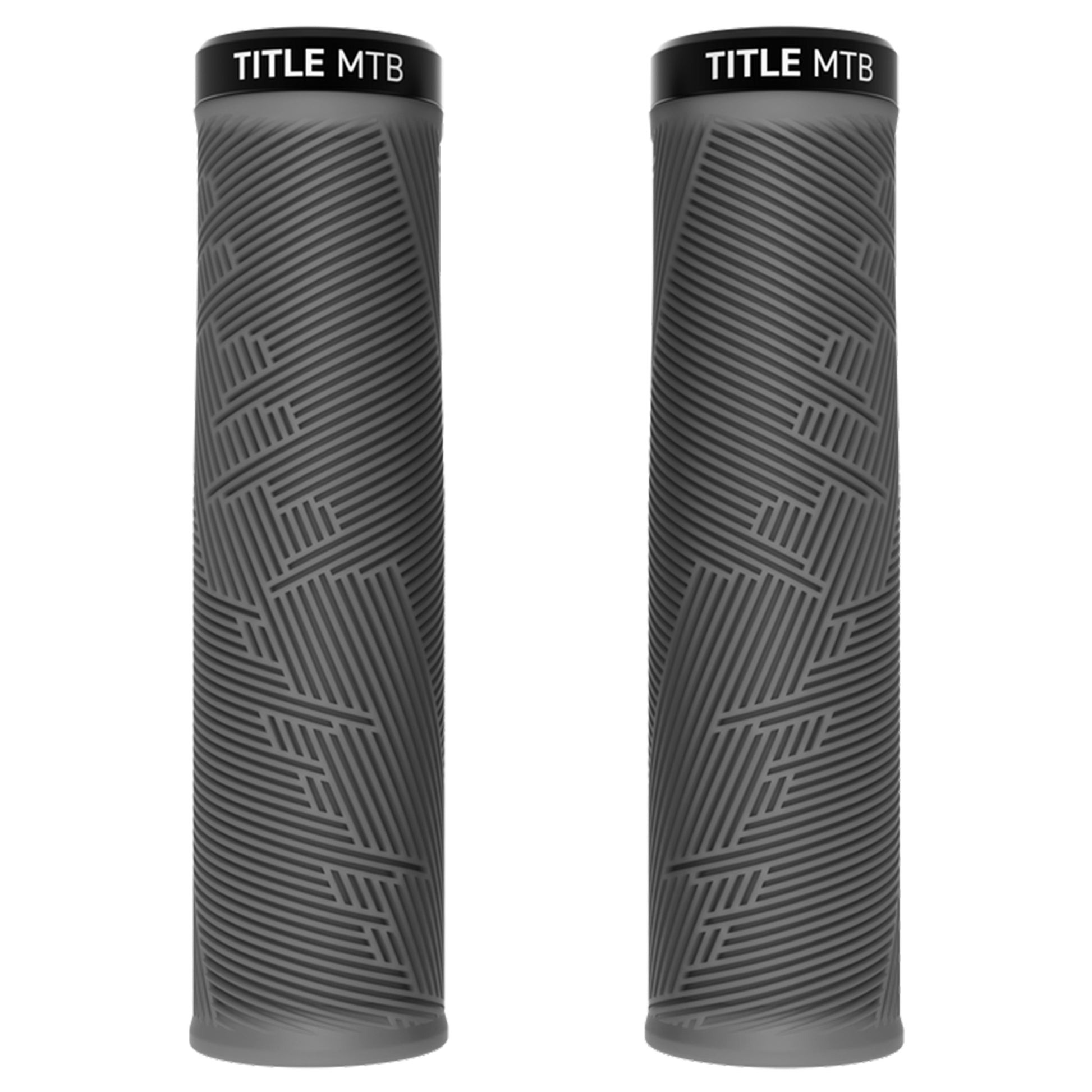 Title Form Lock-On Grips - Grey - Single Lock On Grips - XL - Image 1