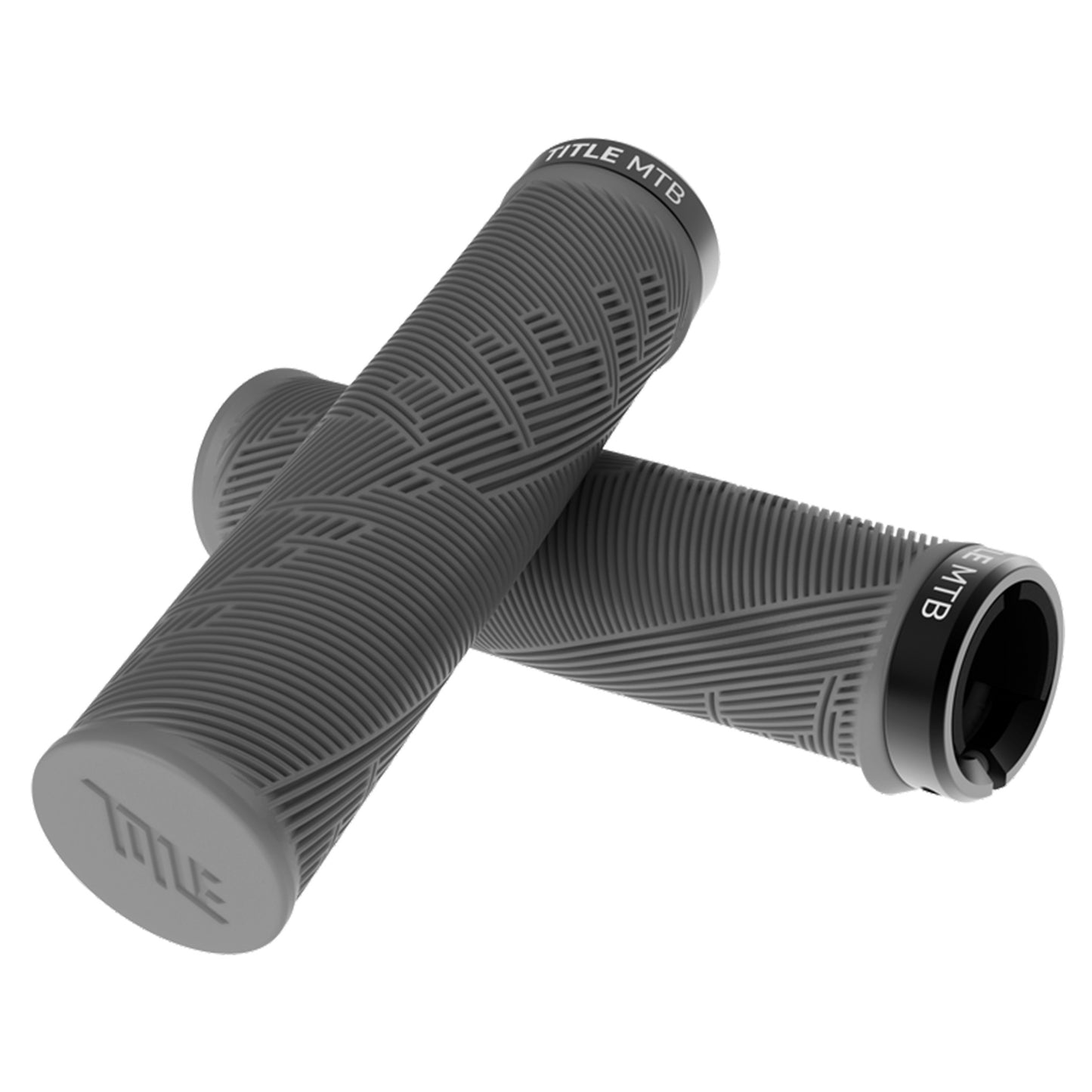Title Form Lock-On Grips - Grey - Single Lock On Grips - XL - Image 2