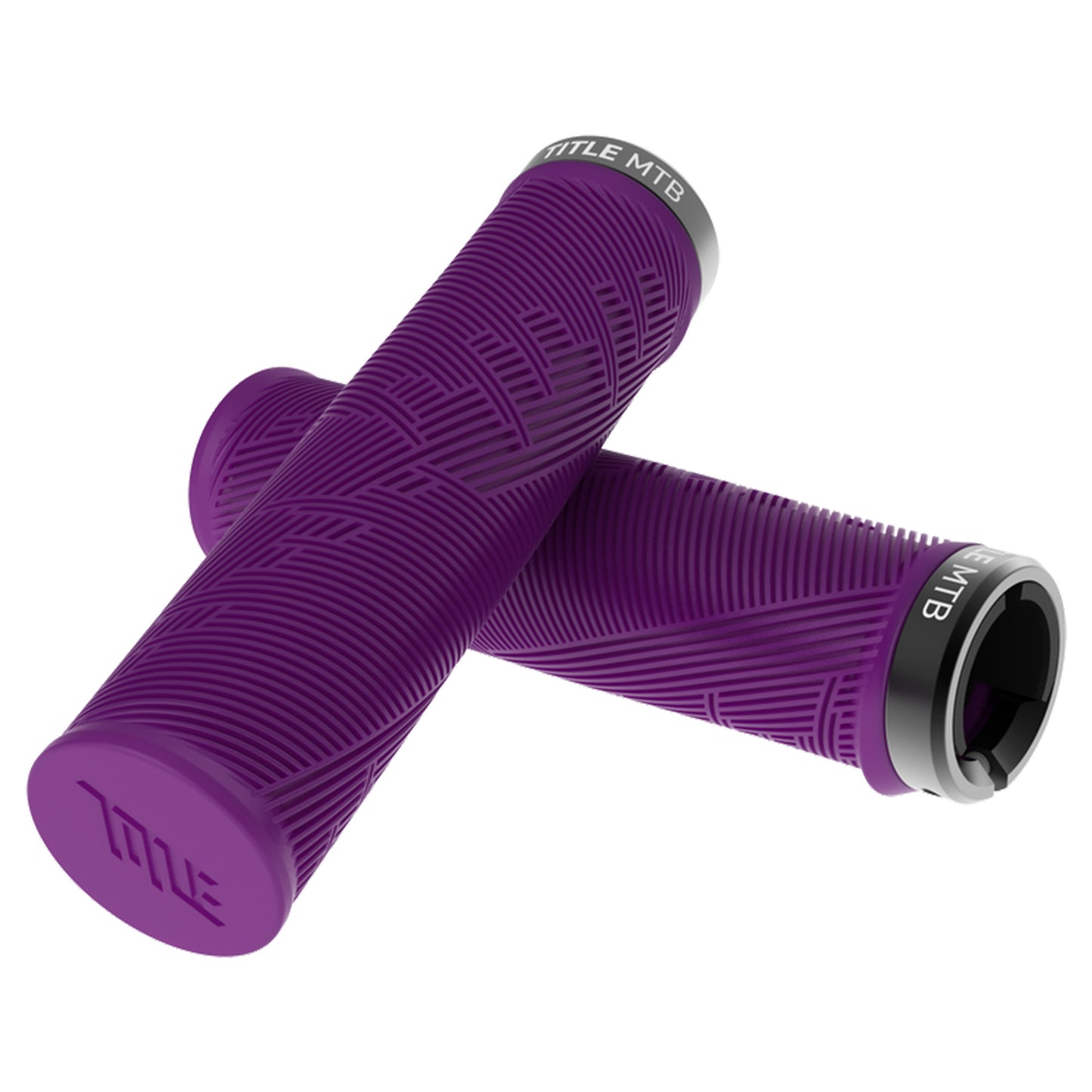 Title Form Lock-On Grips - Purple - Single Lock On Grips - XL - Image 2