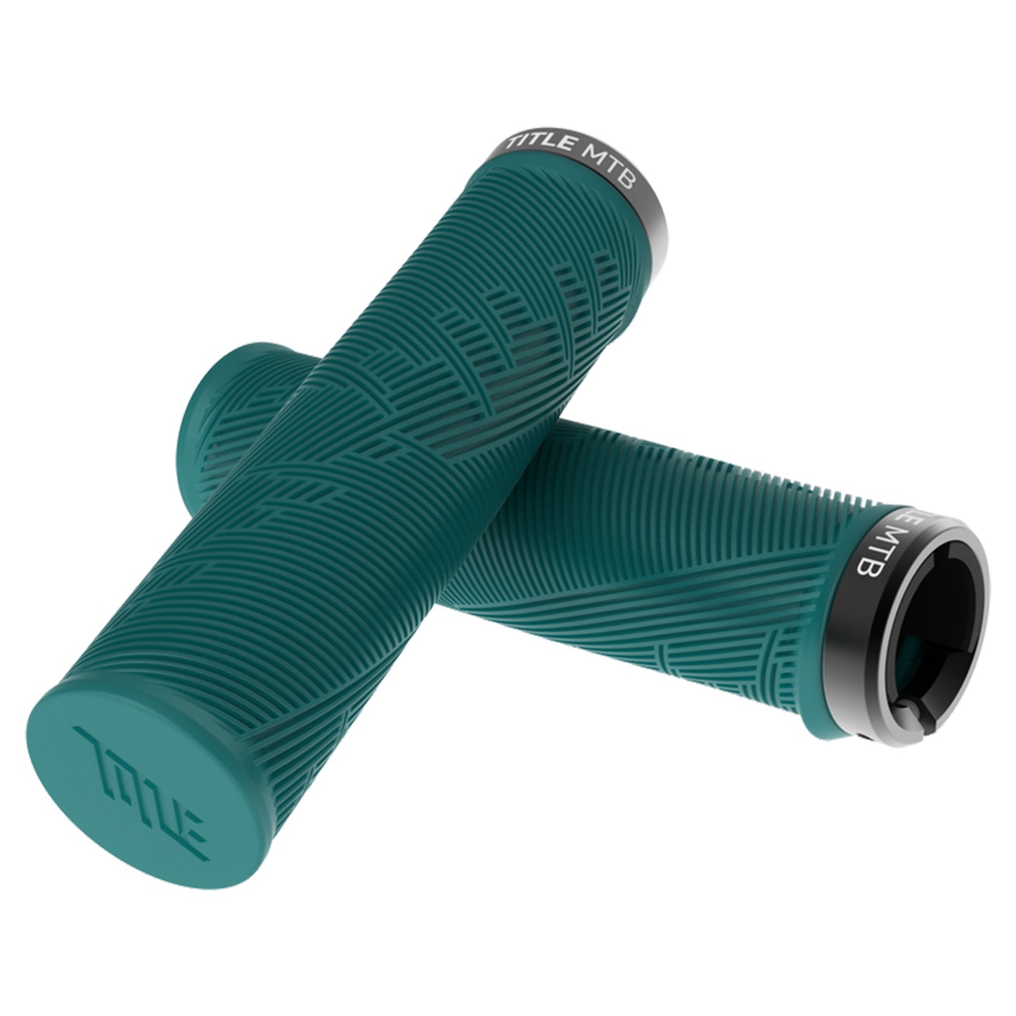 Title Form Lock-On Grips - Teal - Single Lock On Grips - XL - Image 2