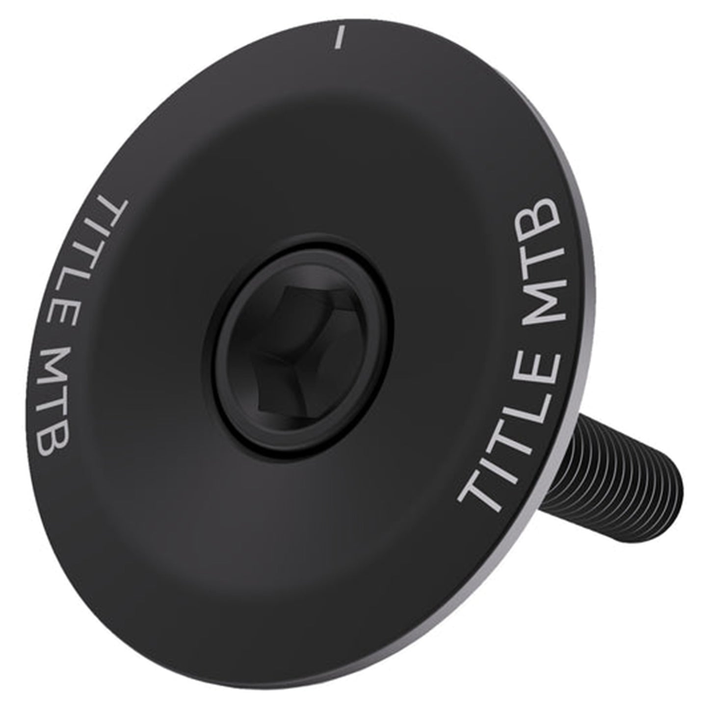 Title Headset Top Cap and Bolt - Black - Black - Image 1