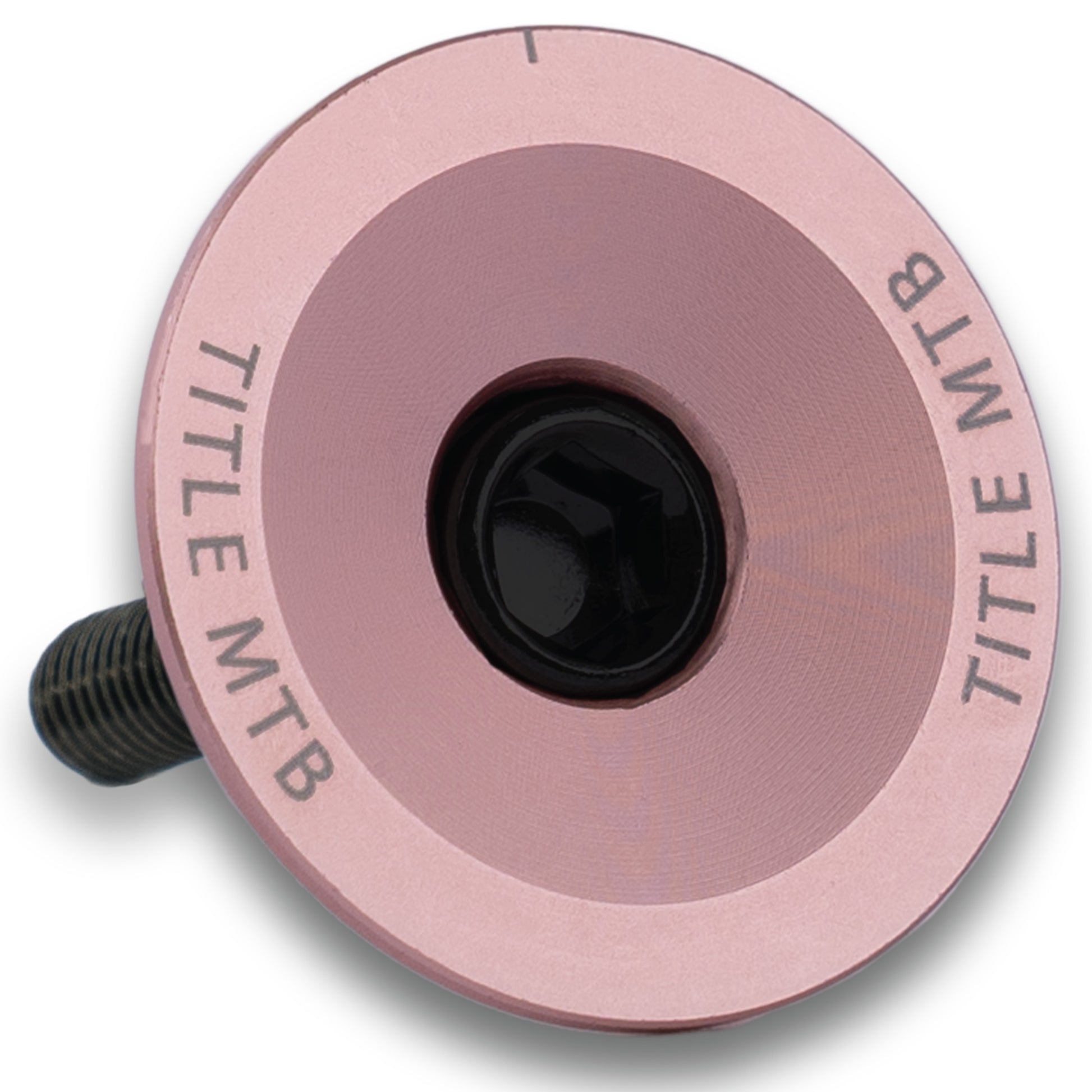 Title Headset Top Cap and Bolt - Pink - Image 1
