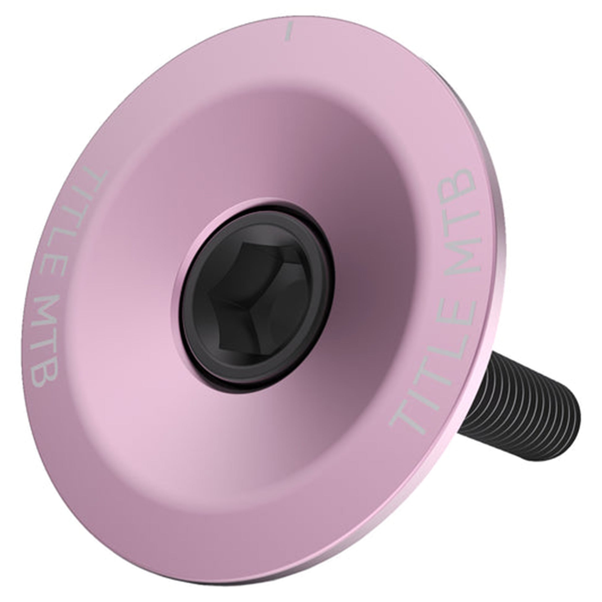 Title Headset Top Cap and Bolt - Pink - Pink - Image 1