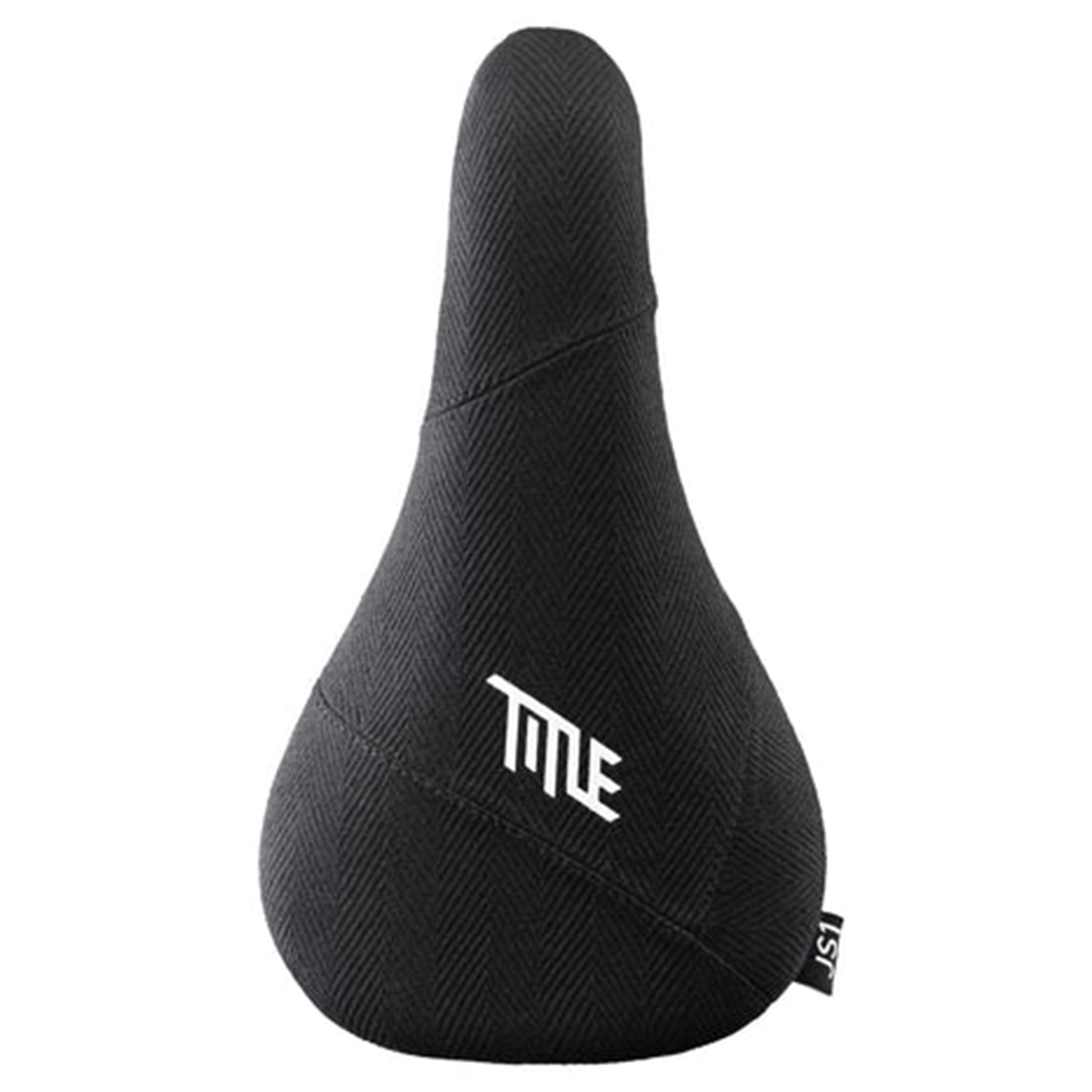 Title JS1 Saddle - Cro-Mo Alloy - 137mm - Black Beach Cloth - Image 1