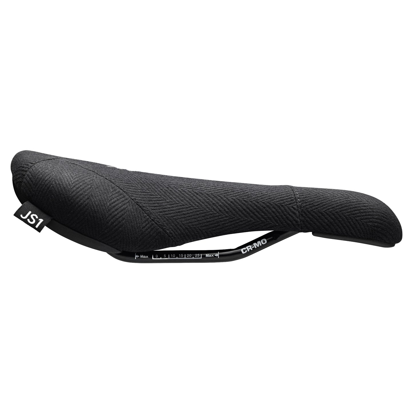Title JS1 Saddle - Cro-Mo Alloy - 137mm - Black Beach Cloth - Image 2