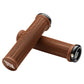 Title LO1 Lock On Grips - Brown - Single Lock On Grips