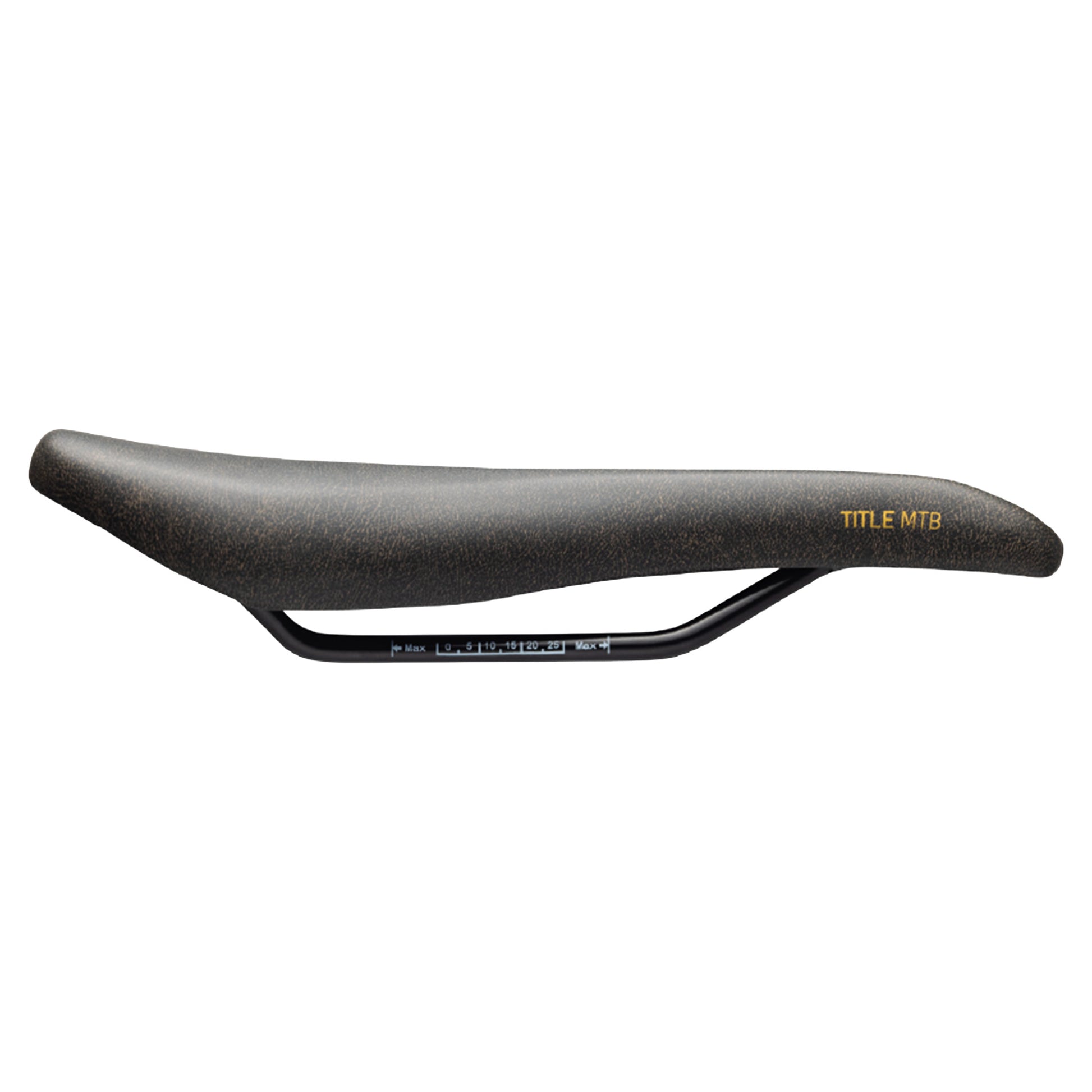 Title MS2 Saddle - Chromoly - 135mm - Black / Gold - Image 2