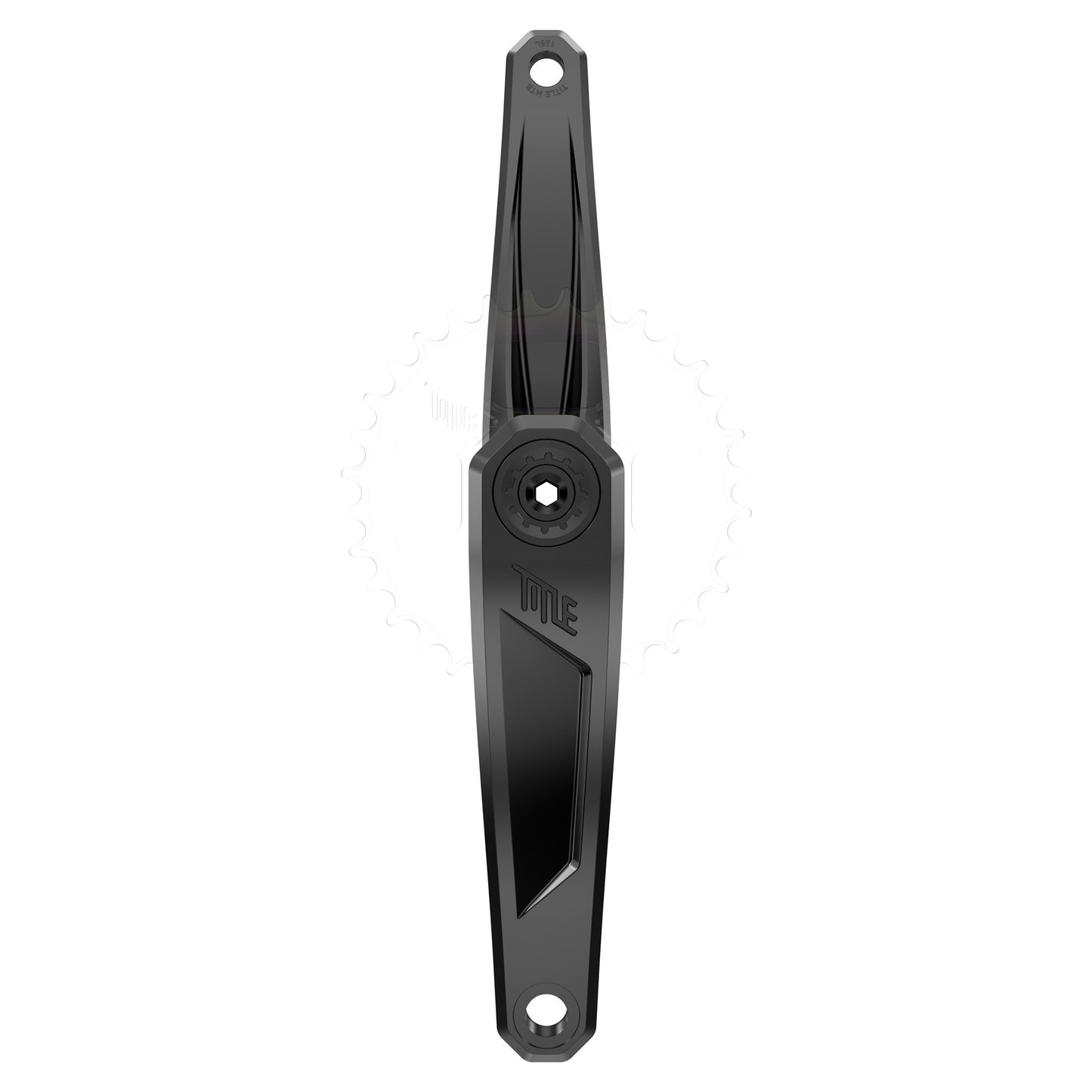 Title Rotor CR1 Crankset - 68-73mm and BB86-92 - 28.99mm DUB - SRAM Direct Mount - 165mm - Black - Spindle included - Image 2