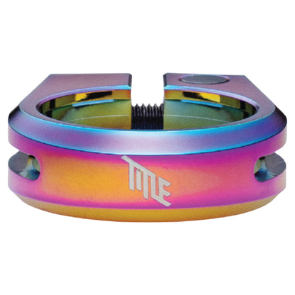 Title Seatpost Clamp - 31.8mm - Oil Slick - Image 1