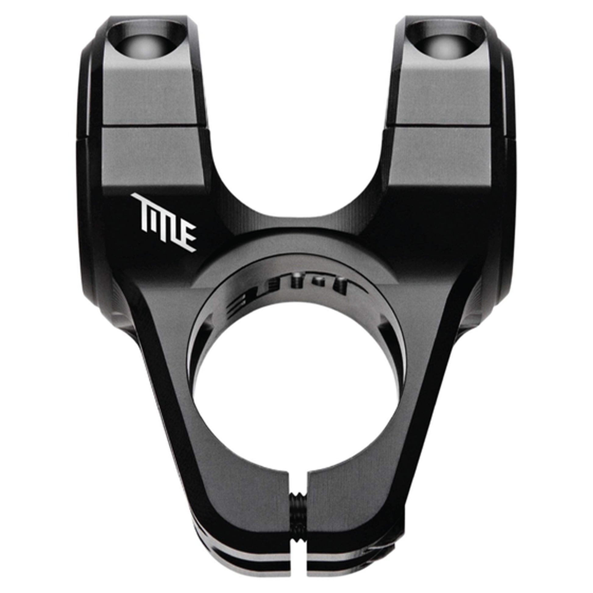 Title ST1 Stem - 1 1/8th Inch Steerer - 31.8mm - 31mm - 0 Degree - Black - Image 1