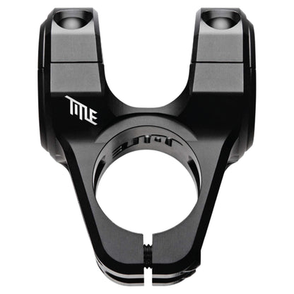 Title ST1 Stem - 1 1/8th Inch Steerer - 31.8mm - 31mm - 0 Degree - Black - Image 1