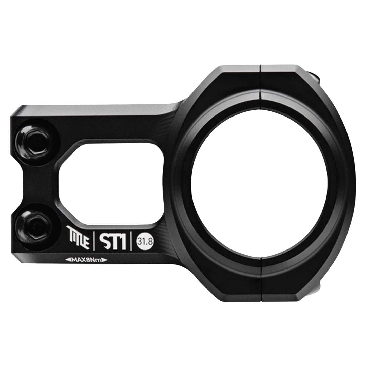 Title ST1 Stem - 1 1/8th Inch Steerer - 31.8mm - 31mm - 0 Degree - Black - Image 2