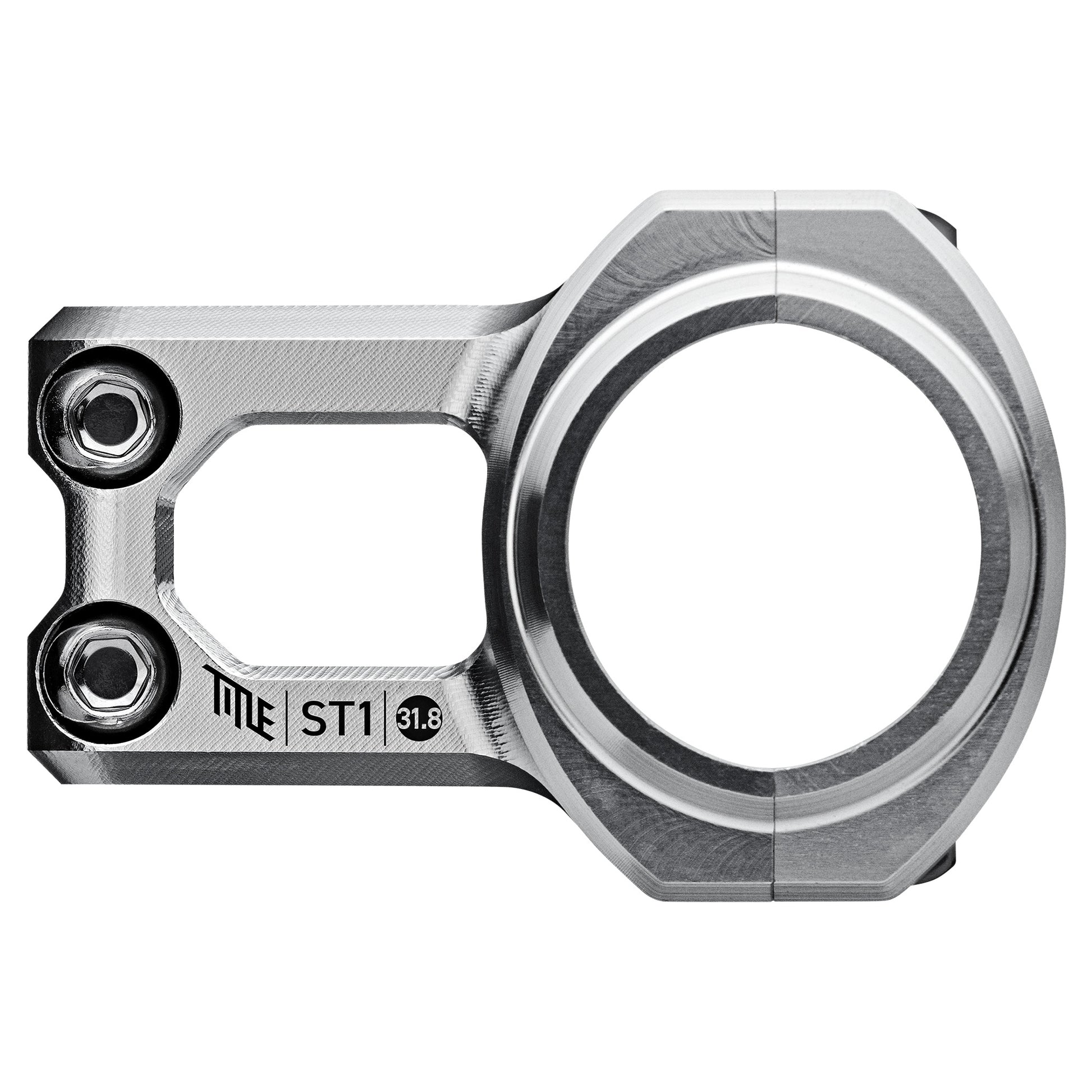 Title ST1 Stem - 1 1/8th Inch Steerer - 31.8mm - 31mm - 0 Degree - Chrome - Image 2