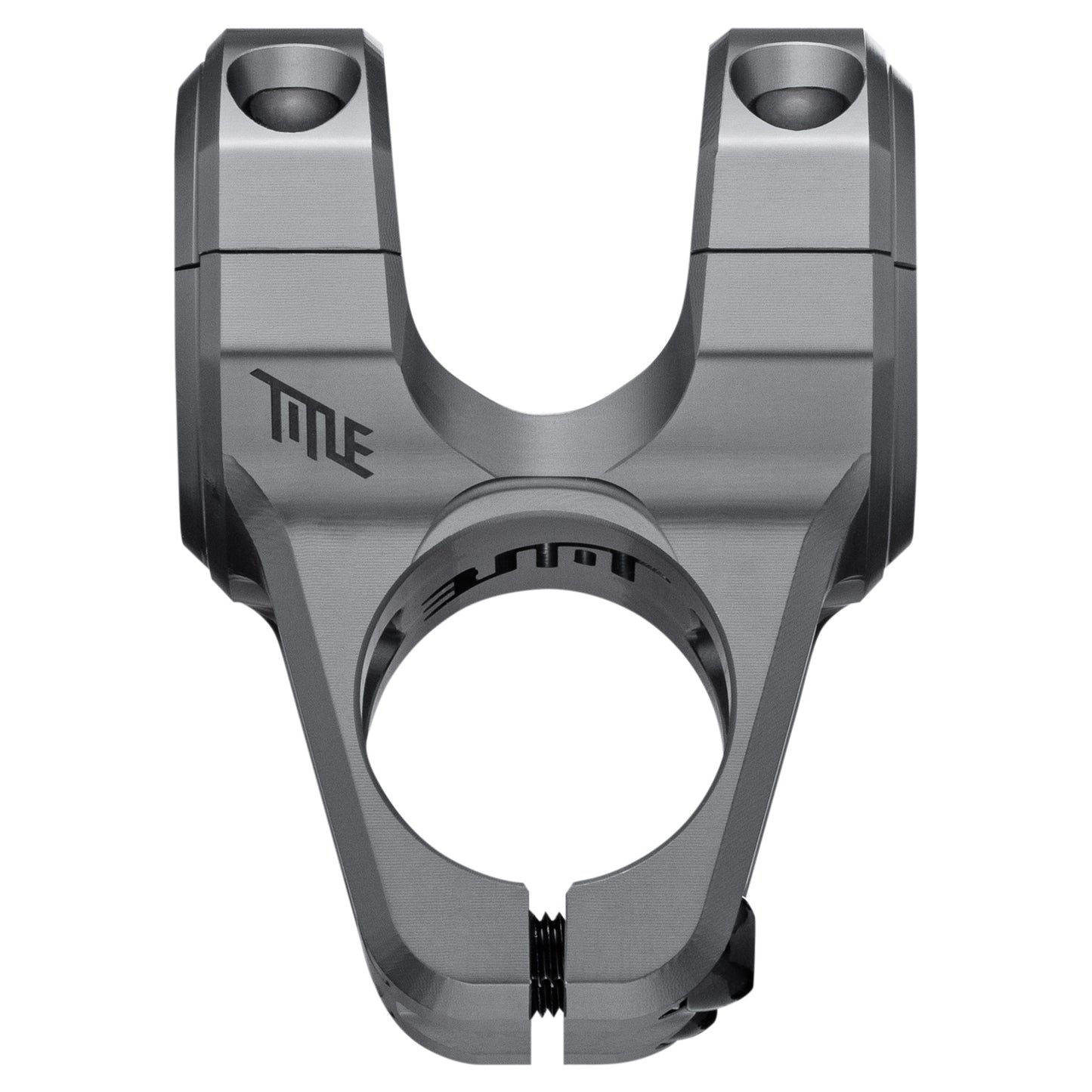 Title ST1 Stem - 1 1/8th Inch Steerer - 31.8mm - 31mm - 0 Degree - Grey - Image 1