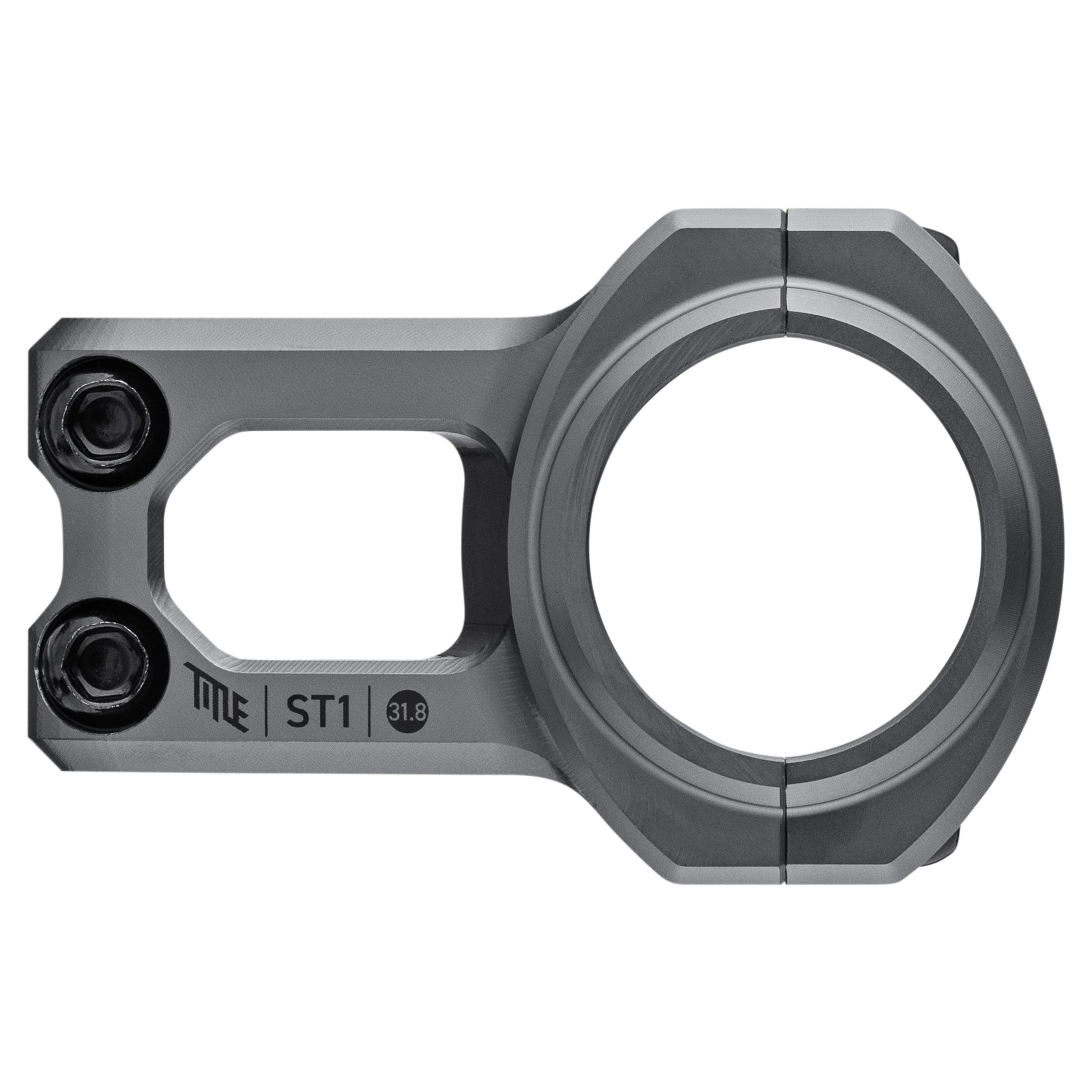 Title ST1 Stem - 1 1/8th Inch Steerer - 31.8mm - 31mm - 0 Degree - Grey - Image 2