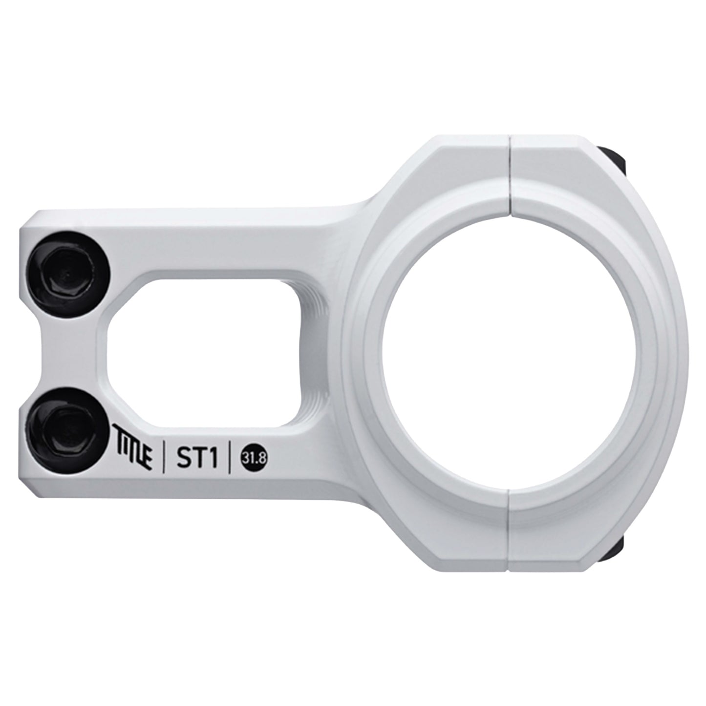 Title ST1 Stem - 1 1/8th Inch Steerer - 31.8mm - 31mm - 0 Degree - White - Image 2