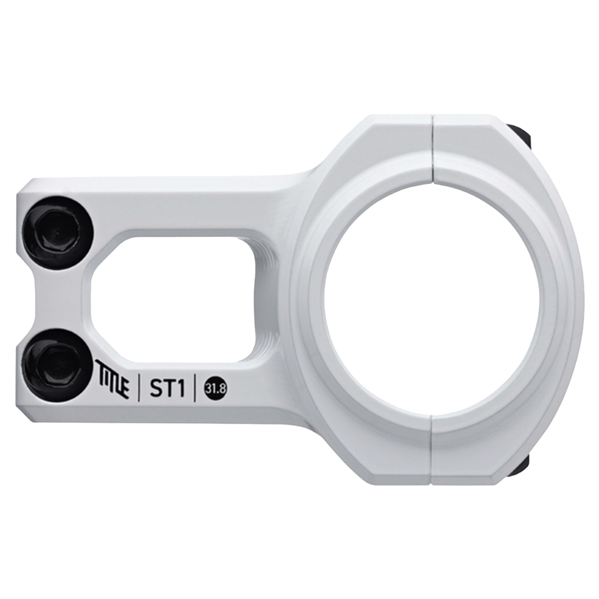 Title ST1 Stem - 1 1/8th Inch Steerer - 31.8mm - 31mm - 0 Degree - White - Image 2