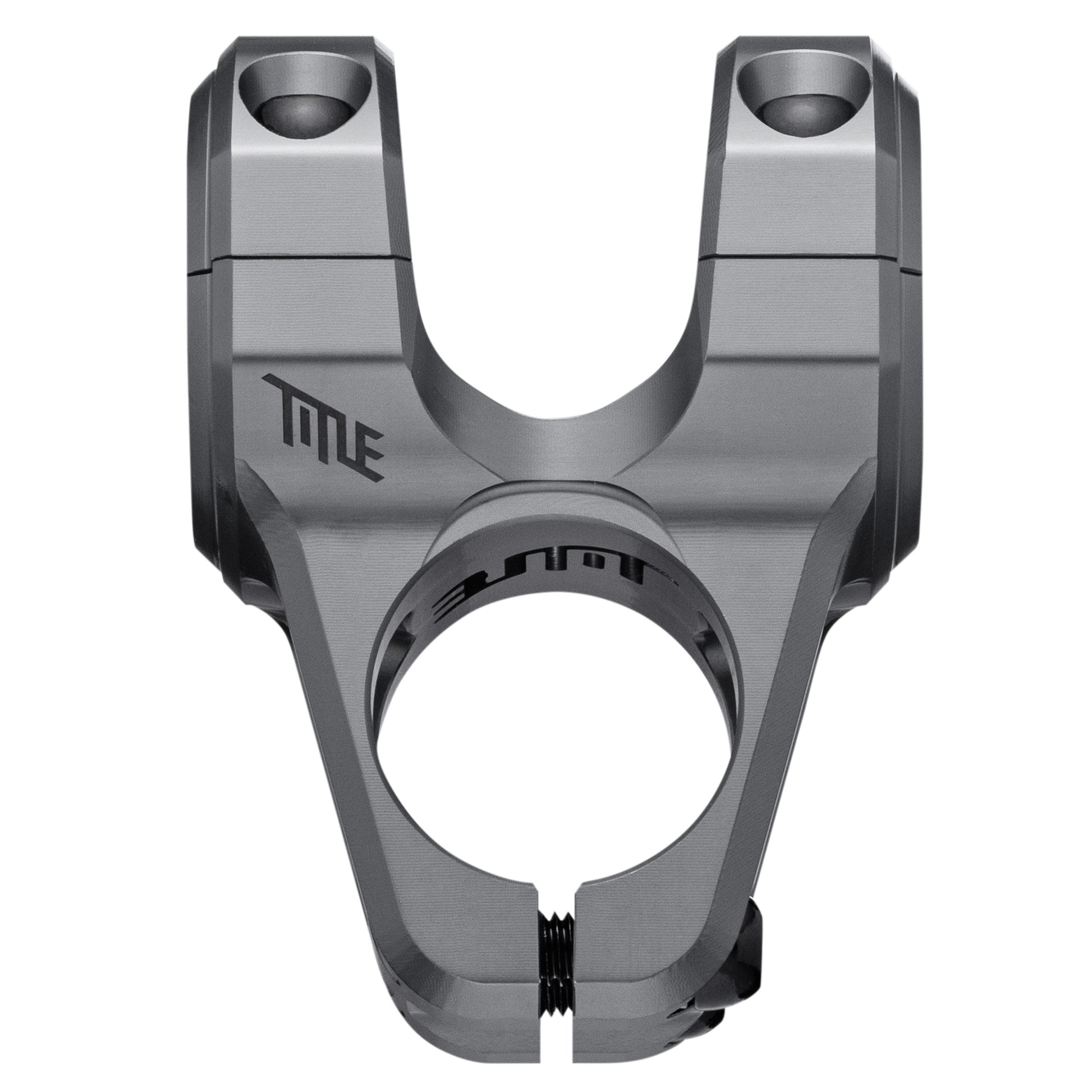 Title ST1 Stem - 1 1/8th Inch Steerer - 31.8mm - 31mm - 0mm RIse - Grey - Image 1