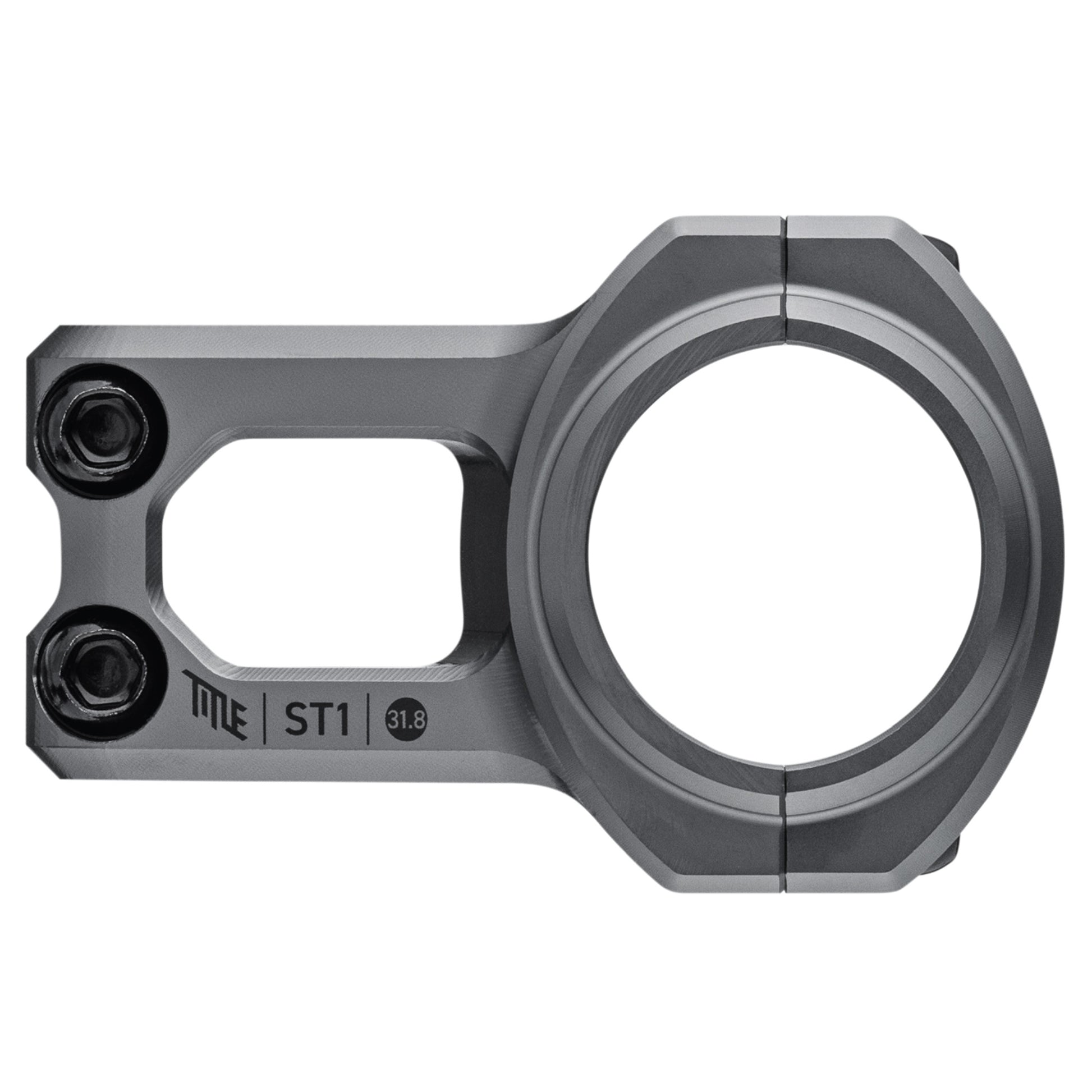 Title ST1 Stem - 1 1/8th Inch Steerer - 31.8mm - 31mm - 0mm RIse - Grey - Image 2