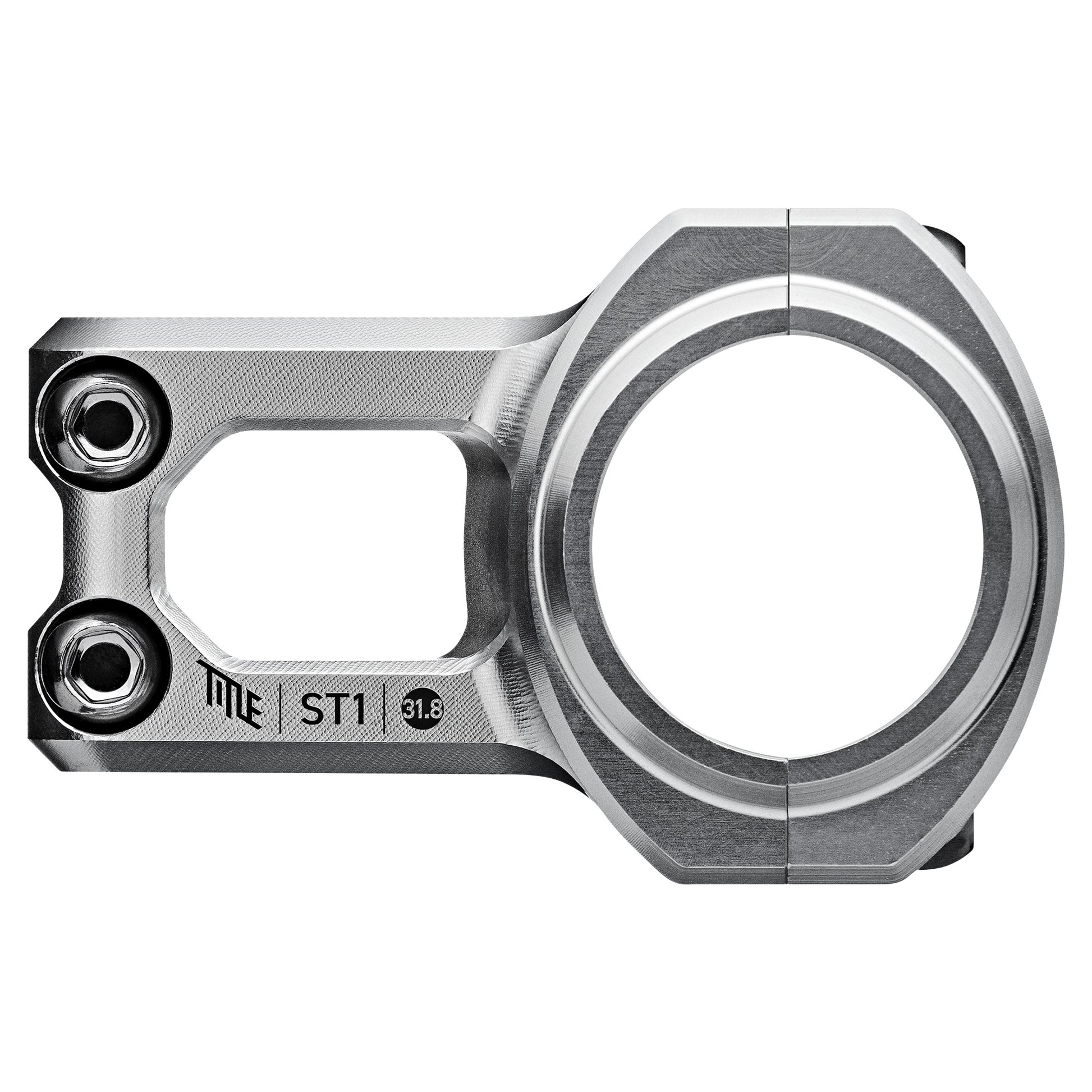 Title ST1 Stem - 1 1/8th Inch Steerer - 31.8mm - 35mm - 0 Degree - Chrome - Image 1