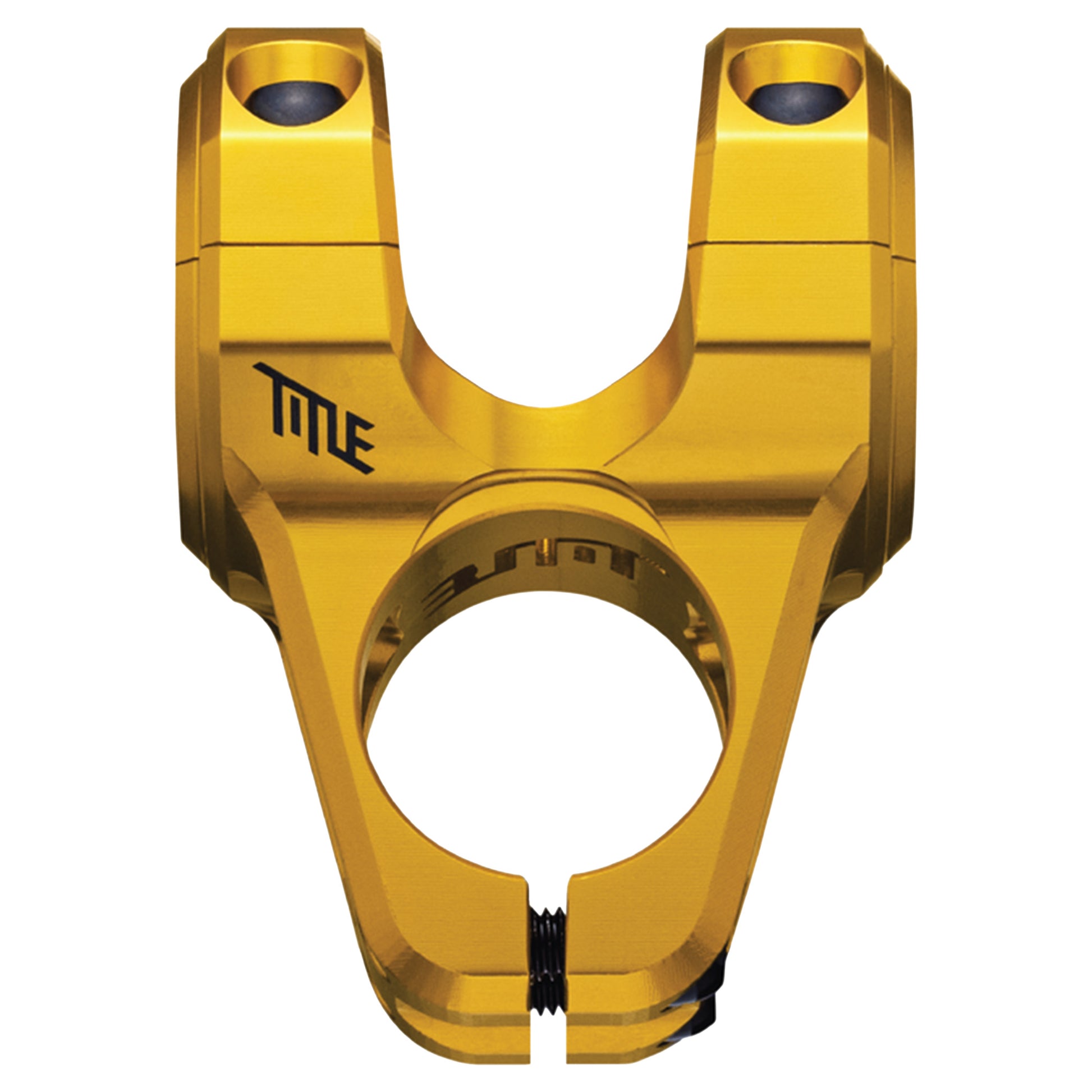 Title ST1 Stem - 1 1/8th Inch Steerer - 31.8mm - 35mm - 0 Degree - Gold - Image 1