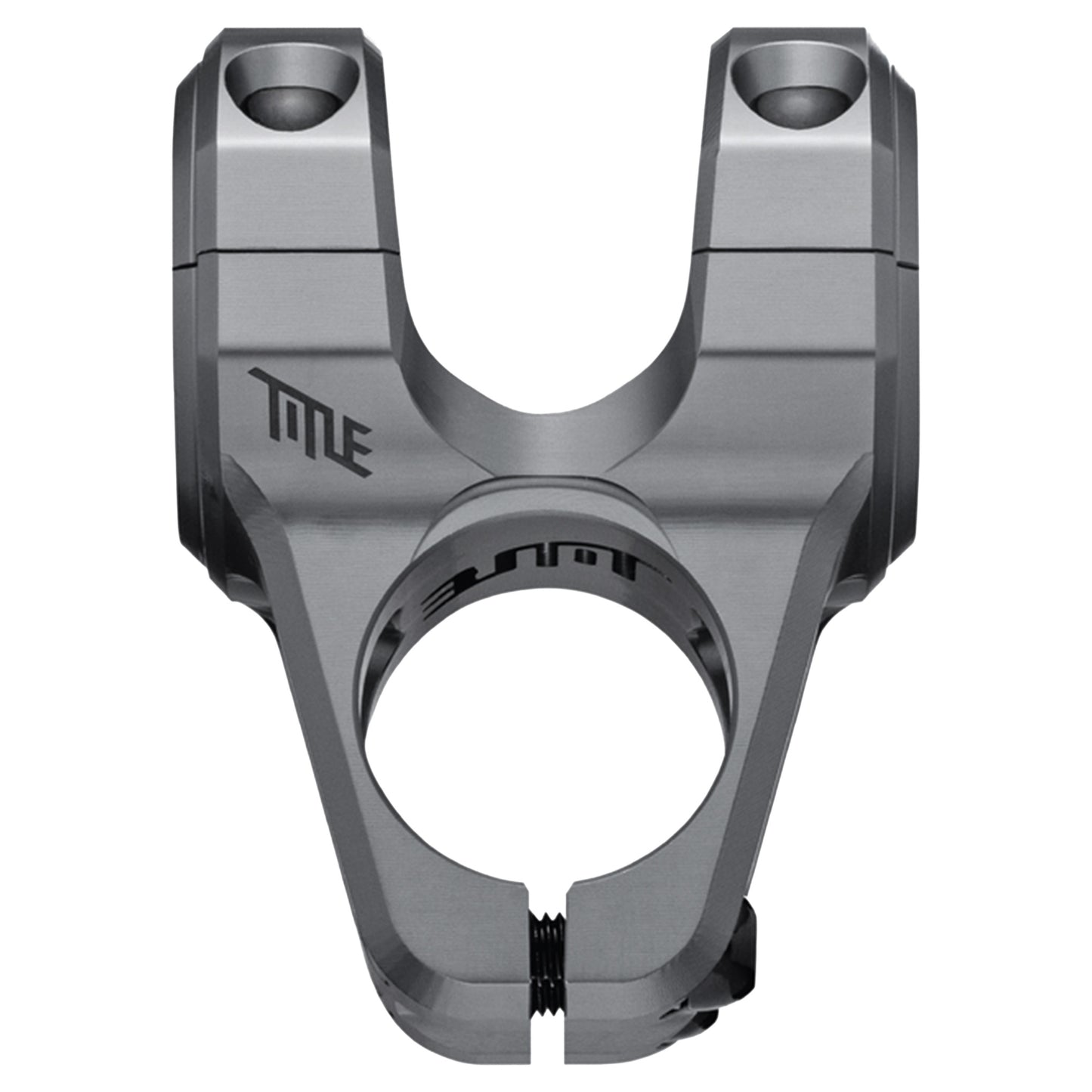 Title ST1 Stem - 1 1/8th Inch Steerer - 31.8mm - 35mm - 0 Degree - Grey - Image 1