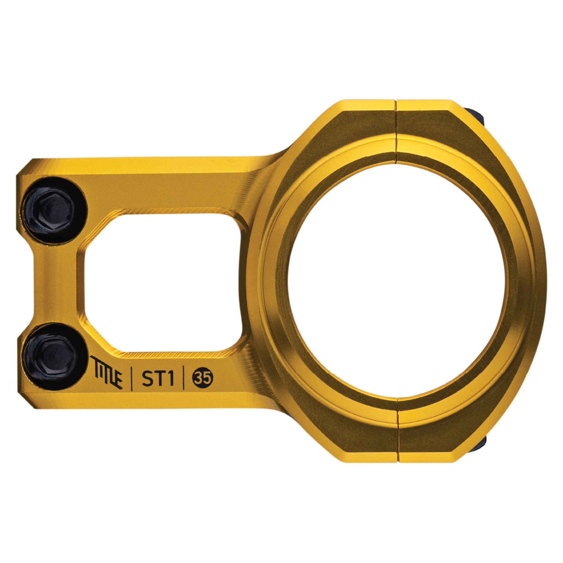 Title ST1 Stem - 1 1/8th Inch Steerer - 31.8mm - 35mm - 0mm Rise - Gold - Image 2