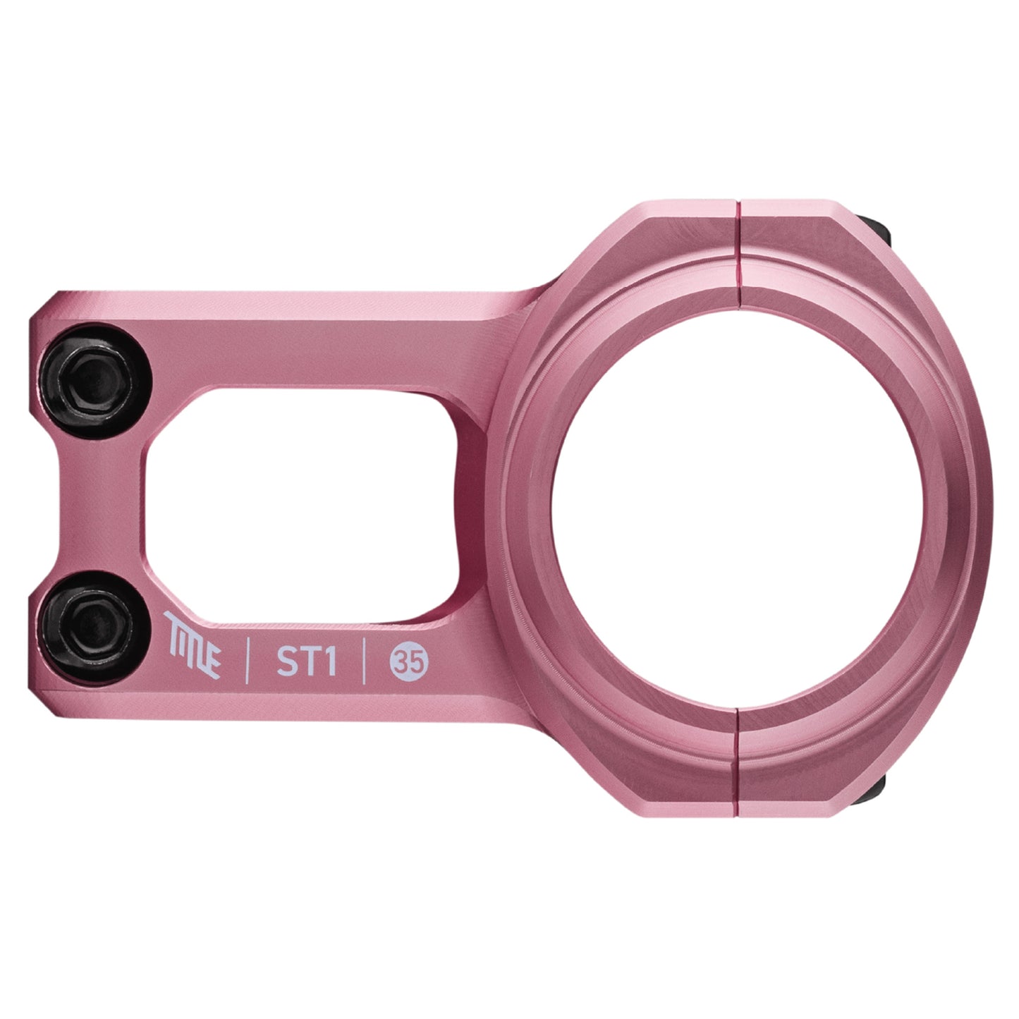 Title ST1 Stem - 1 1/8th Inch Steerer - 31.8mm - 35mm - 0mm Rise - Pink - Image 2