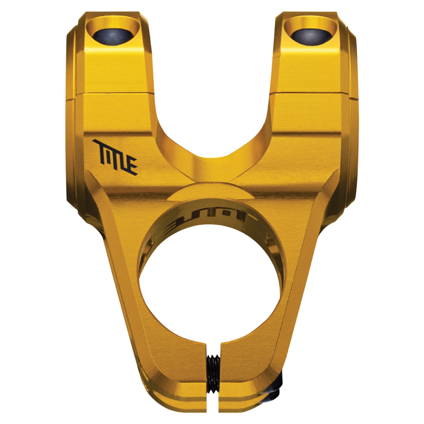 Title ST1 Stem - 1 1/8th Inch Steerer - 35mm - 35mm - 0 Degree - Gold - Image 1