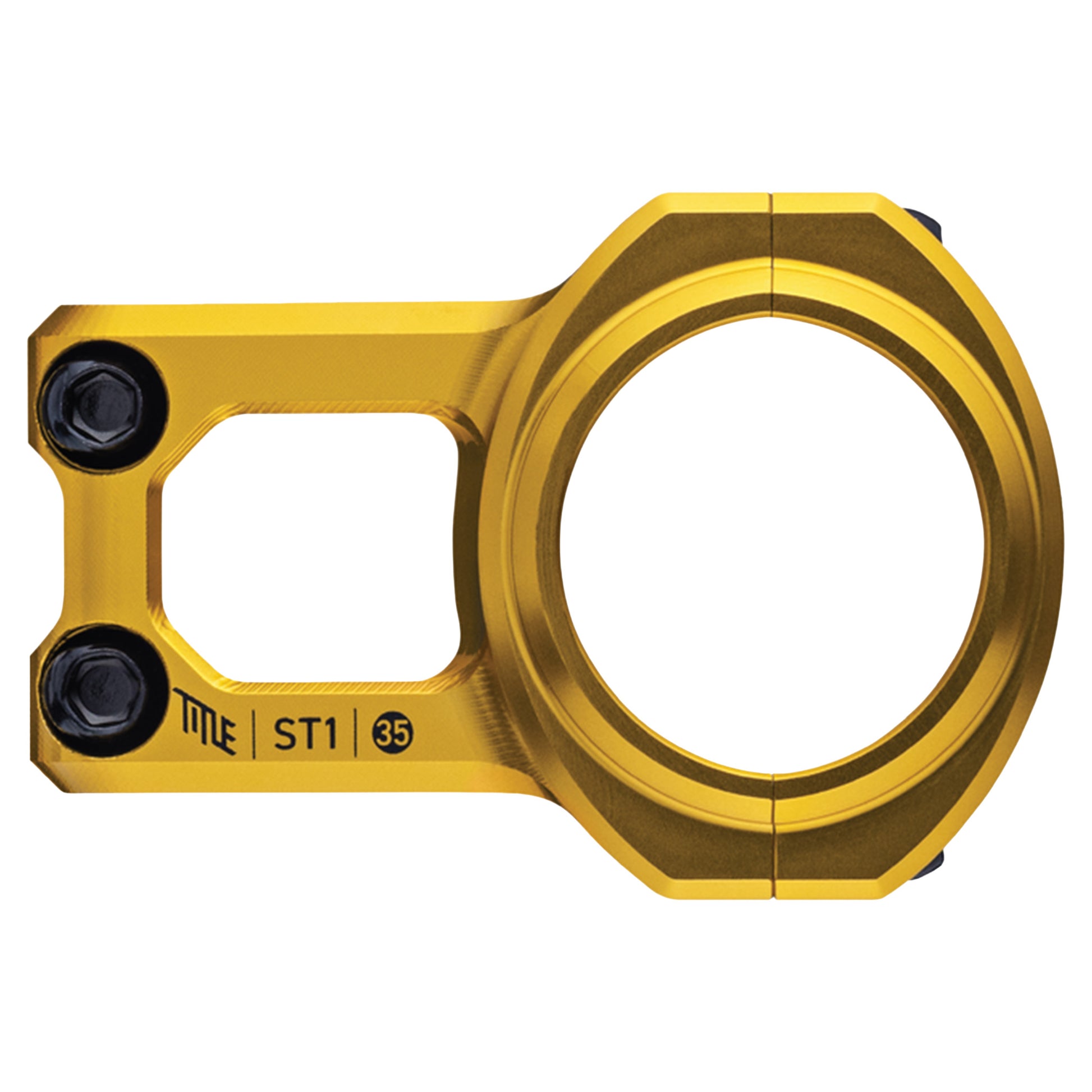 Title ST1 Stem - 1 1/8th Inch Steerer - 35mm - 35mm - 0 Degree - Gold - Image 2