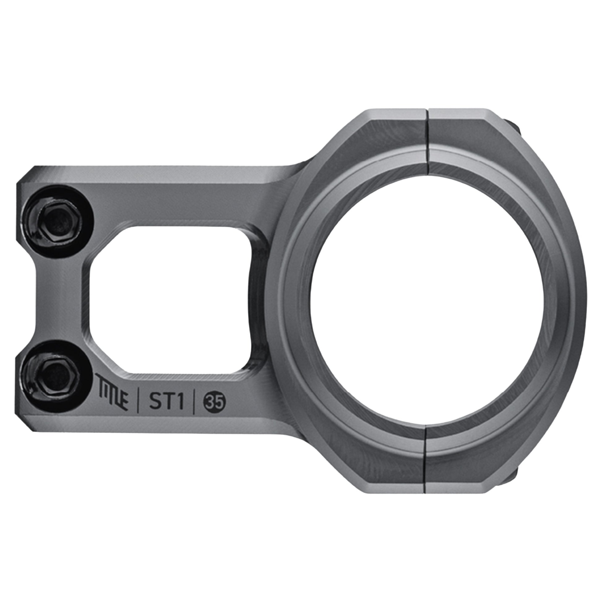 Title ST1 Stem - 1 1/8th Inch Steerer - 35mm - 35mm - 0 Degree - Grey - Image 2