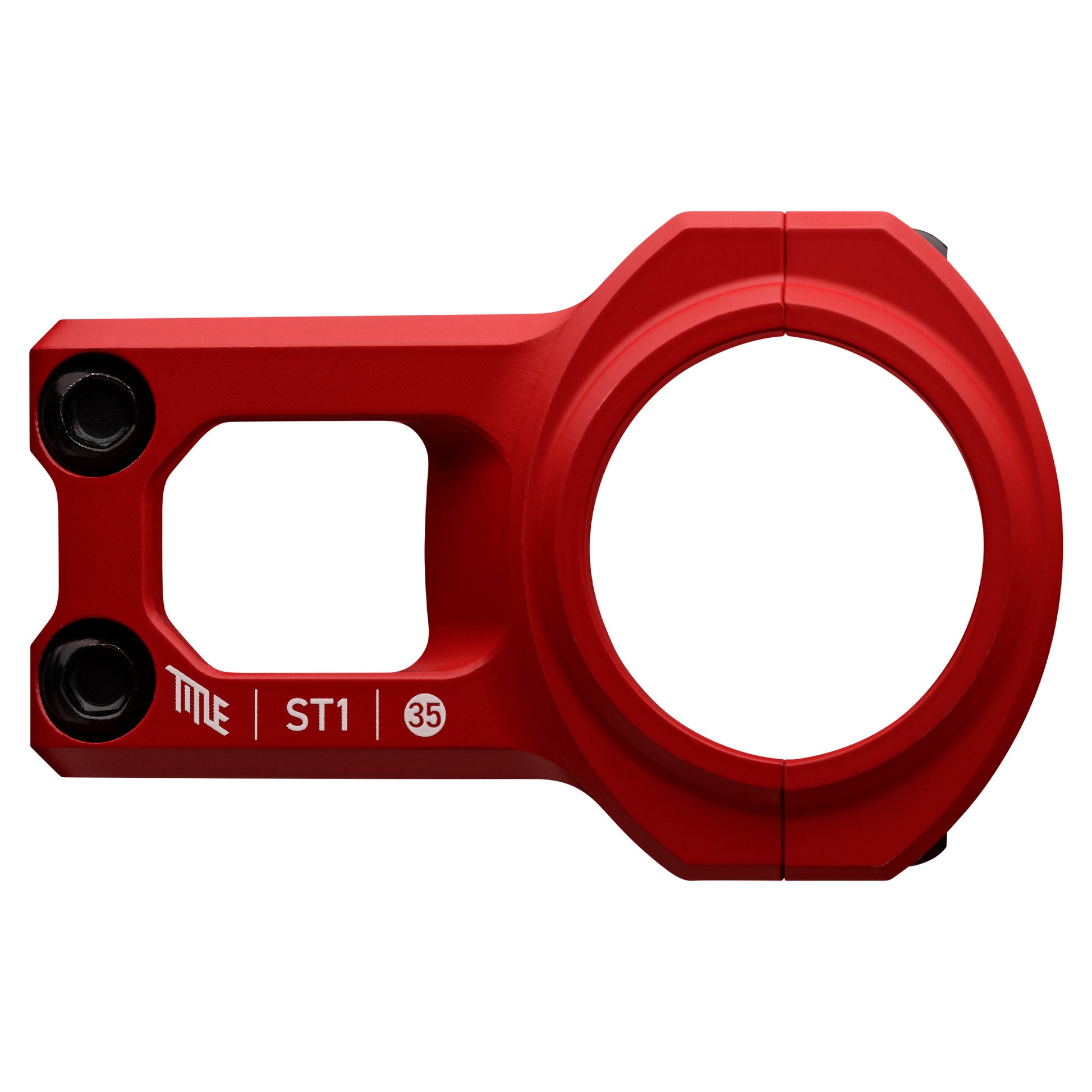 Title ST1 Stem - 1 1/8th Inch Steerer - 35mm - 35mm - 0 Degree - Red - Image 2