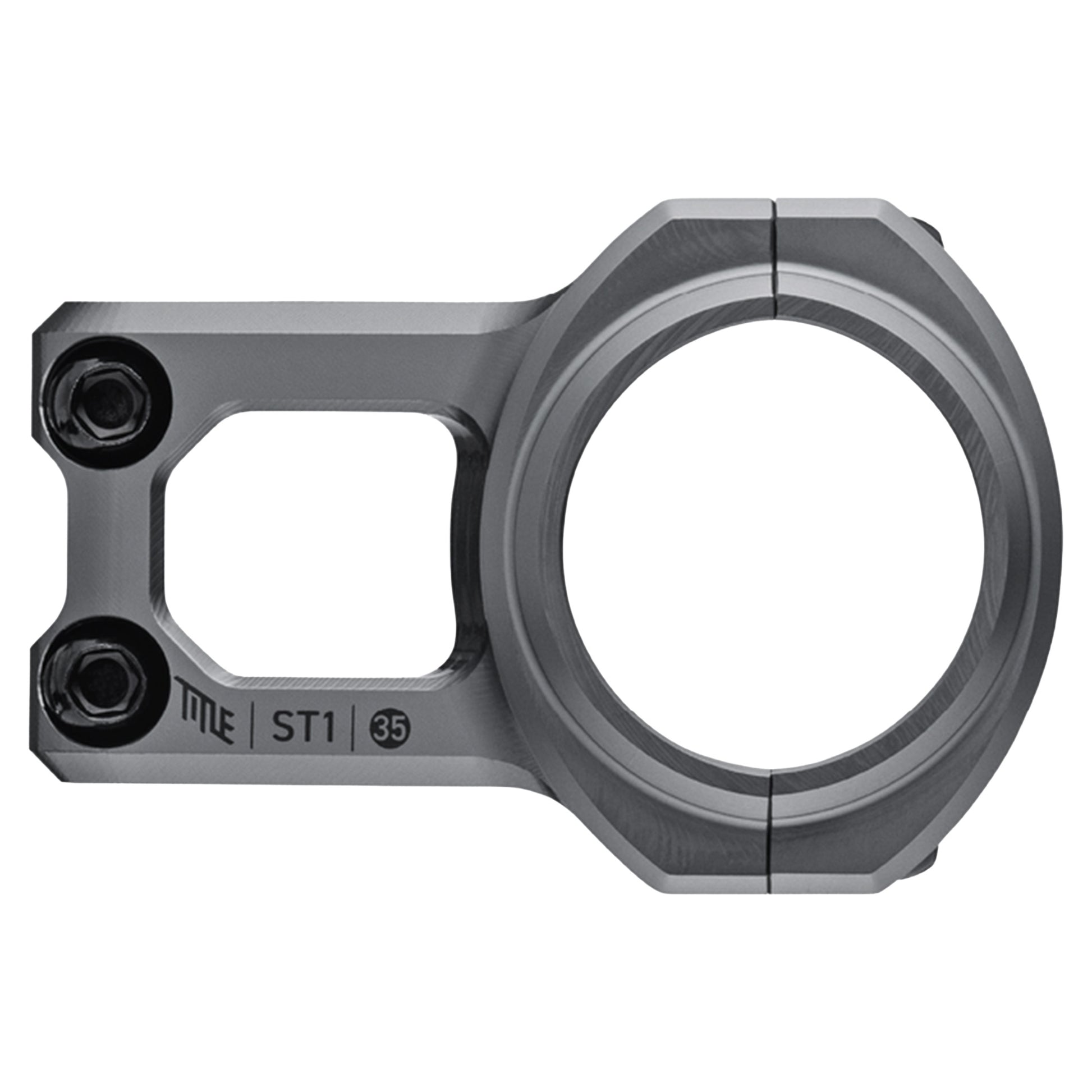 Title ST1 Stem - 1 1/8th Inch Steerer - 35mm - 40mm - 0 Degree - Grey - Image 2