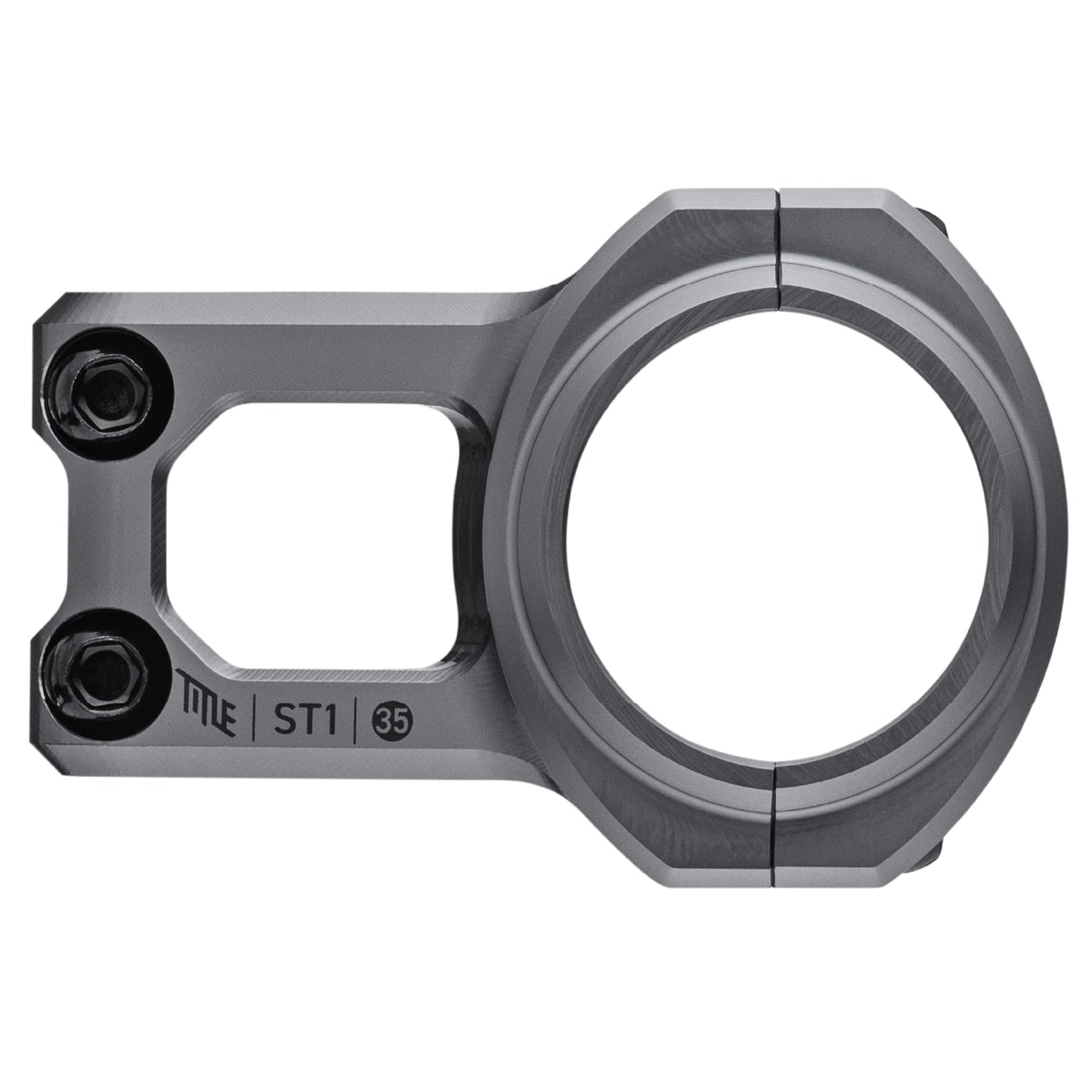 Title ST1 Stem - 1 1/8th Inch Steerer - 35mm - 40mm - 0mm RIse - Grey - Image 2