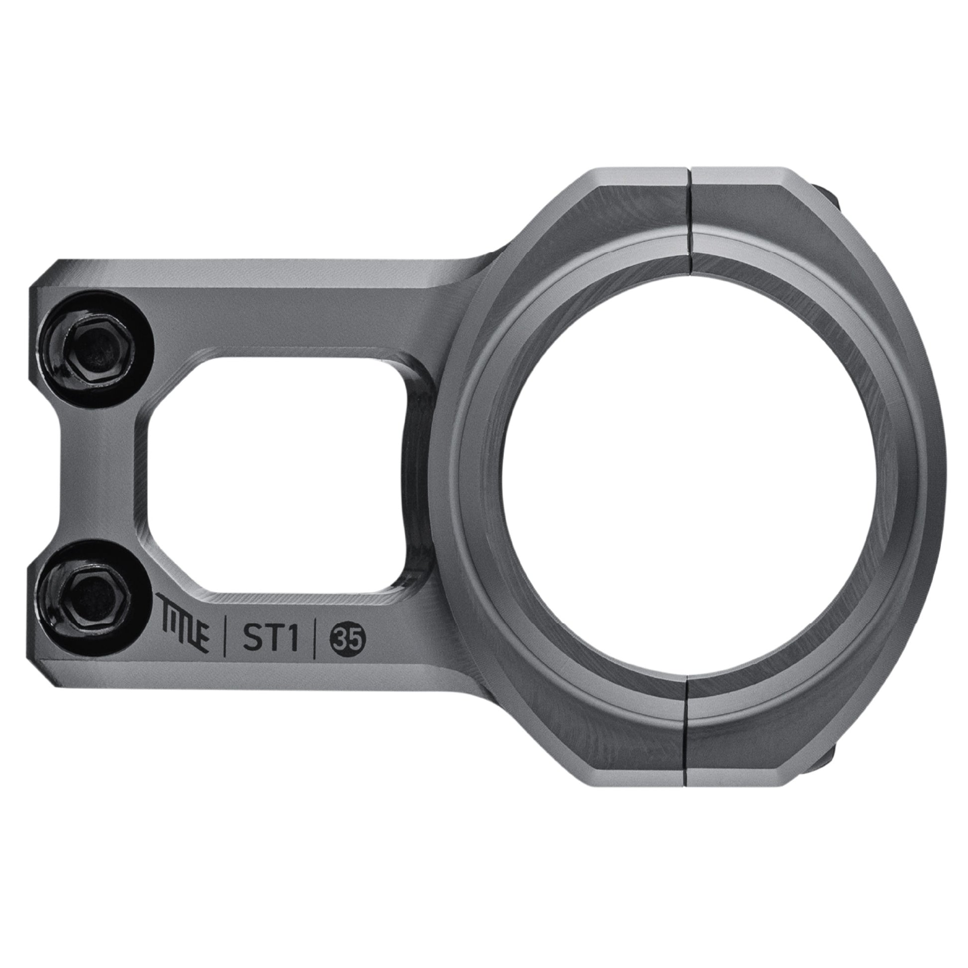 Title ST1 Stem - 1 1/8th Inch Steerer - 35mm - 40mm - 0mm RIse - Grey - Image 2