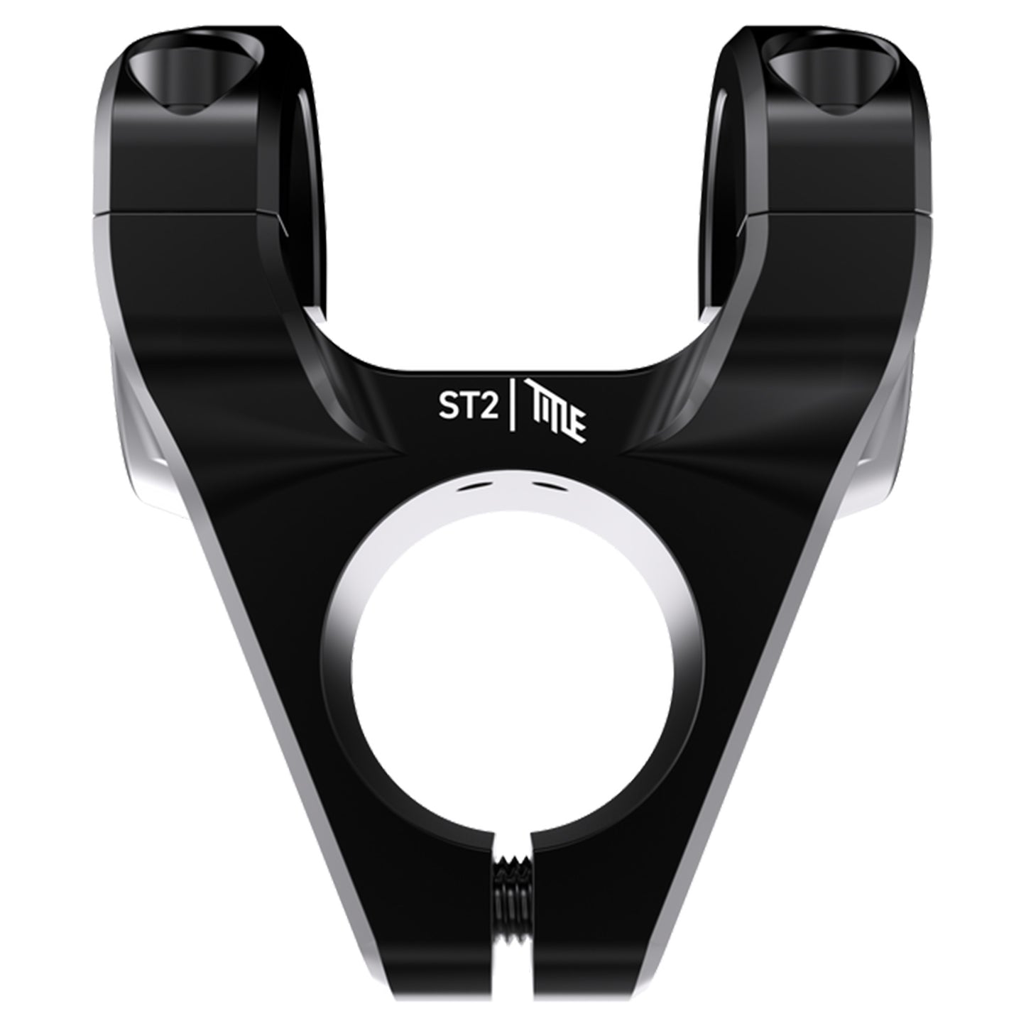 Title ST2 Stem - 1 1/8th Inch Steerer - 31.8mm - 31mm - 0 Degree - Black - Image 1