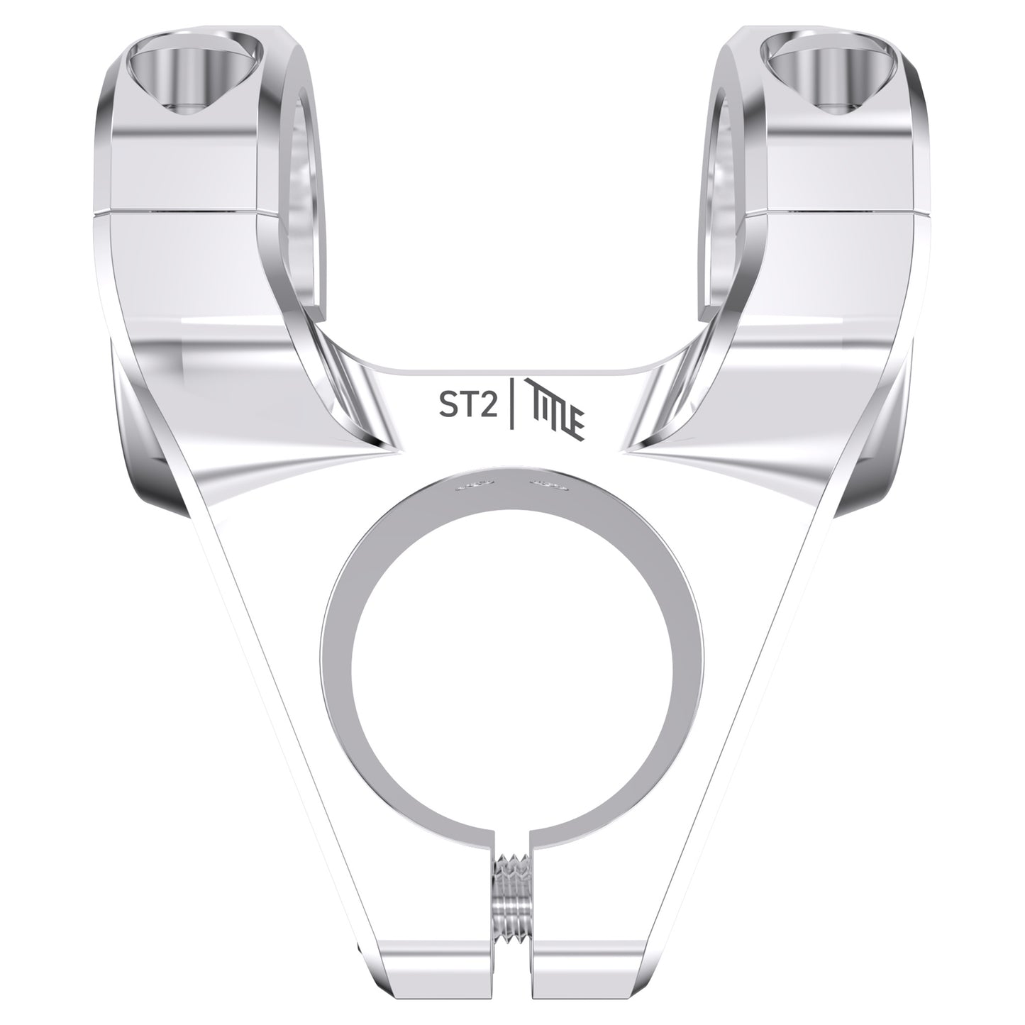 Title ST2 Stem - 1 1/8th Inch Steerer - 31.8mm - 31mm - 0 Degree - Silver - Image 1