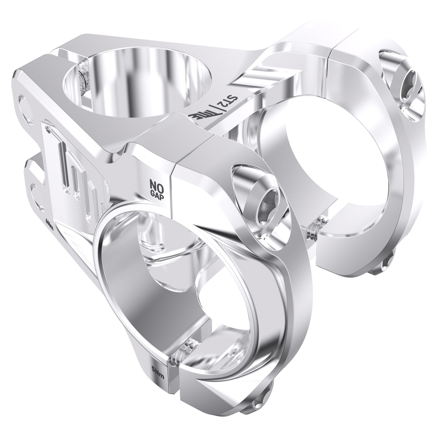 Title ST2 Stem - 1 1/8th Inch Steerer - 31.8mm - 31mm - 0 Degree - Silver - Image 3