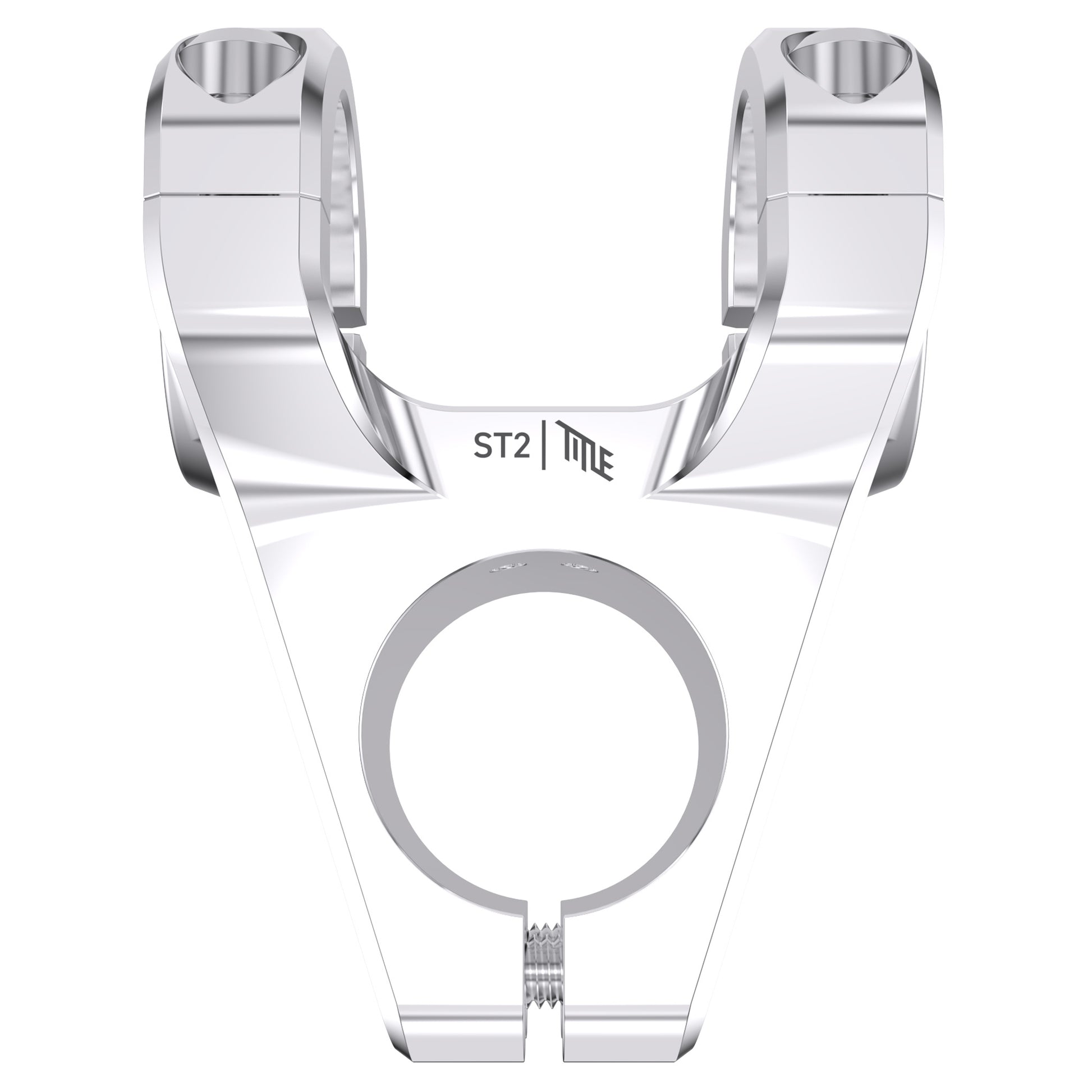 Title ST2 Stem - 1 1/8th Inch Steerer - 31.8mm - 40mm - 0 Degree - Silver - Image 1