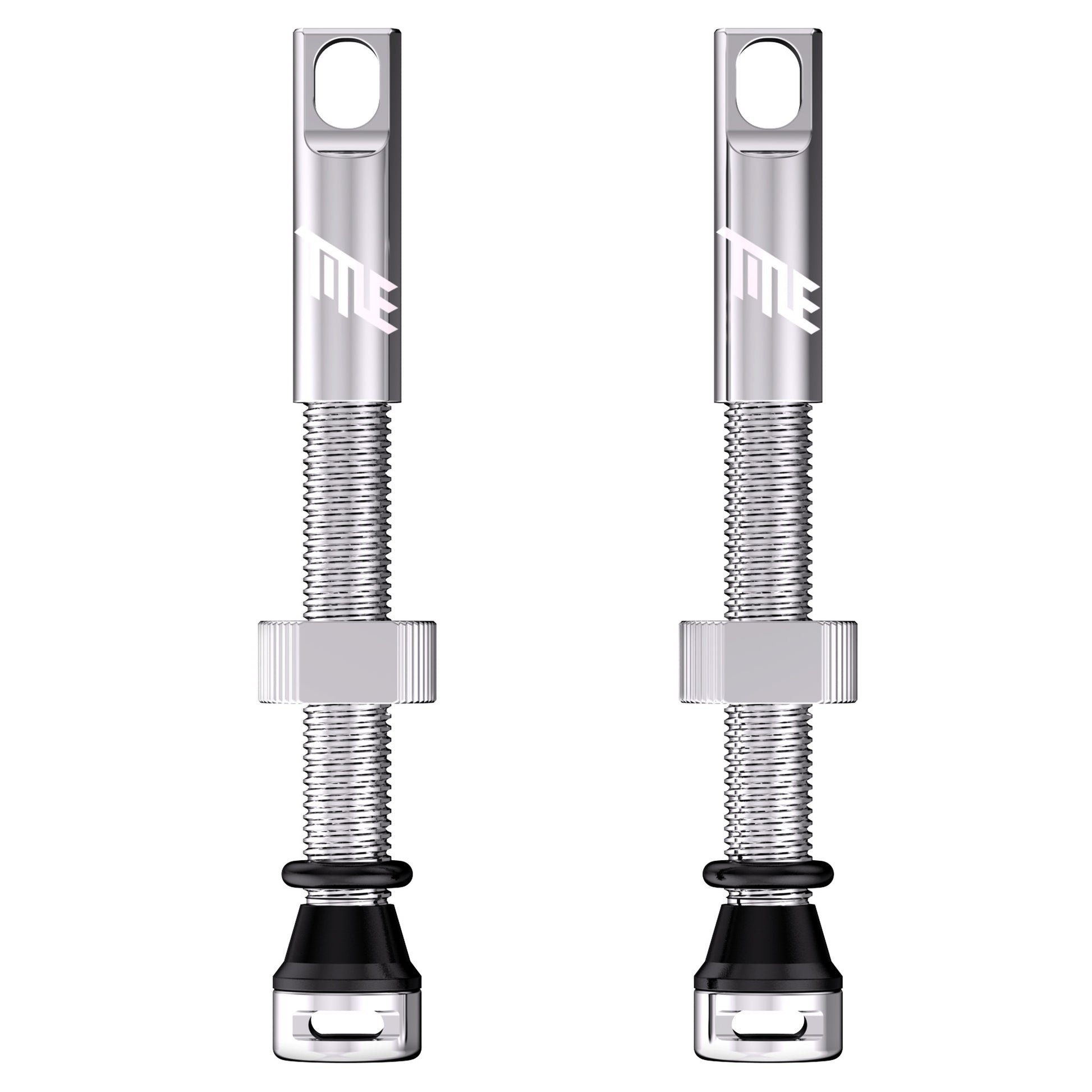 Title Tubeless Valves - 44mm - Chrome - Image 1