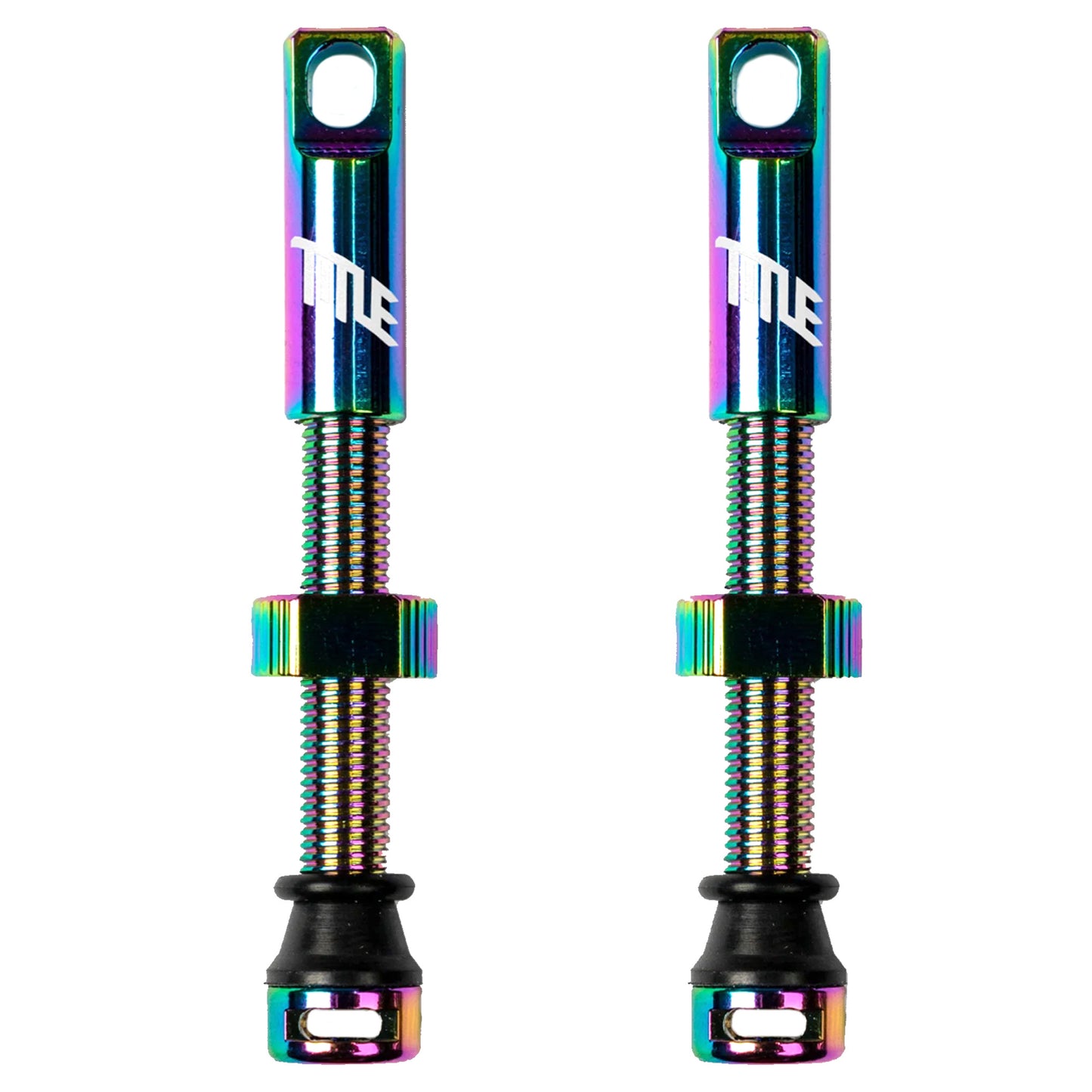 Title Tubeless Valves - 44mm - Oil Slick - Image 1